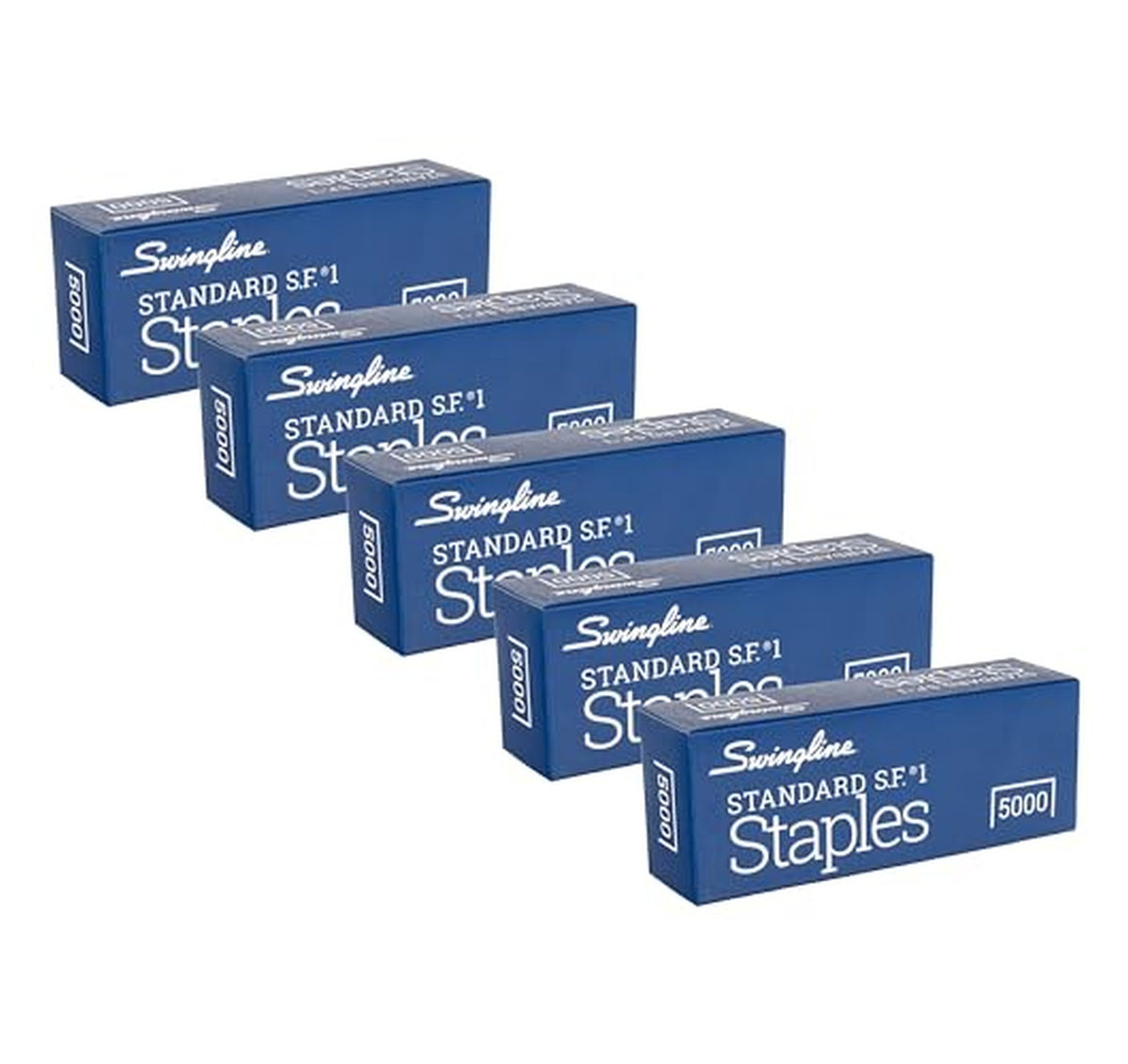 5 Pack Swingline Standard Staples (5000 Count)