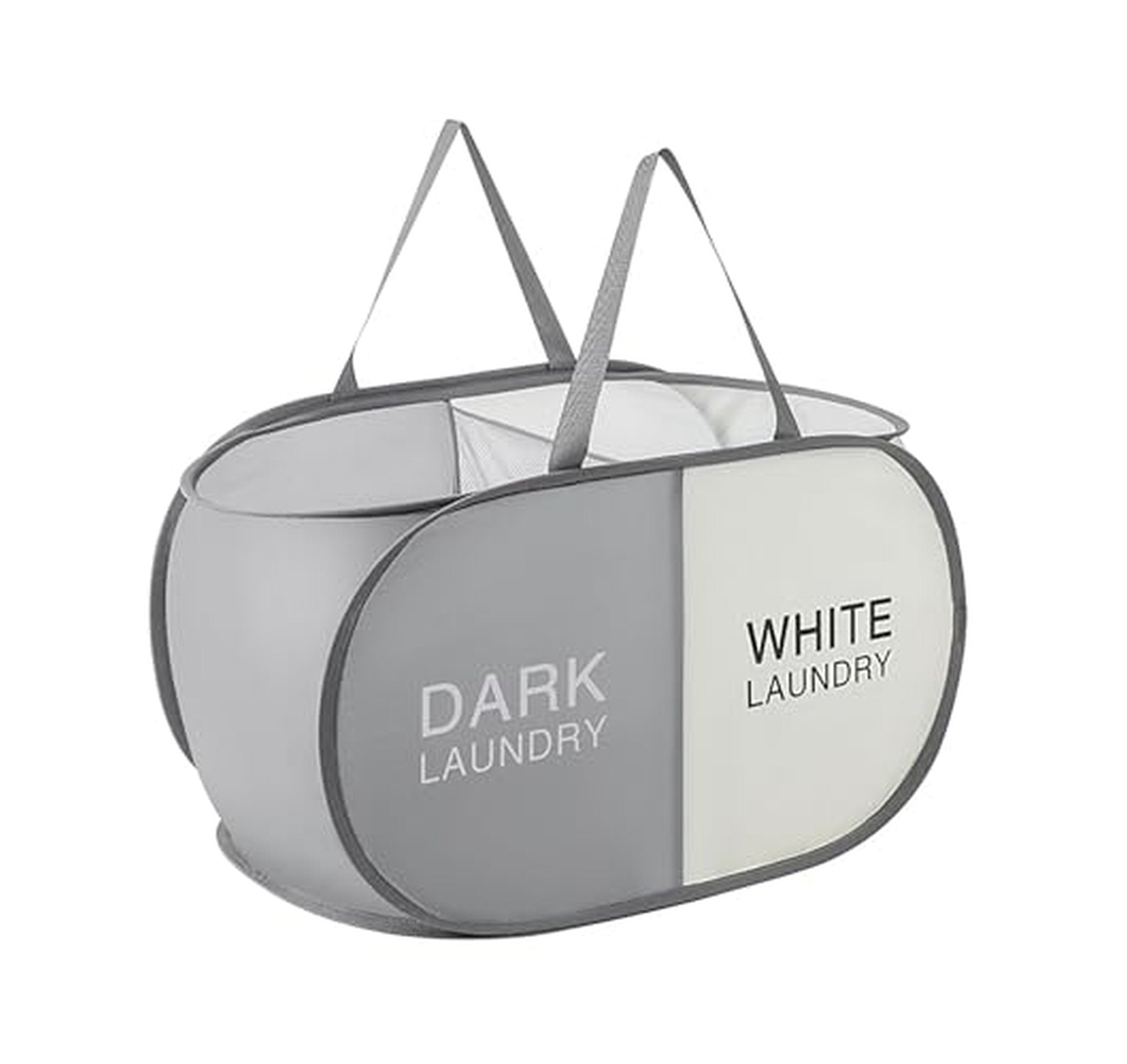 2 Section Pop Up Collapsible Laundry Hamper
