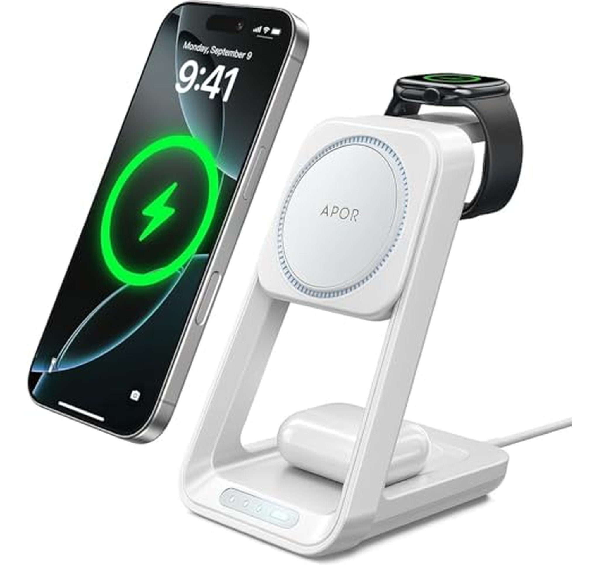 3 in 1 MagSafe Wireless Charging Station with Fan