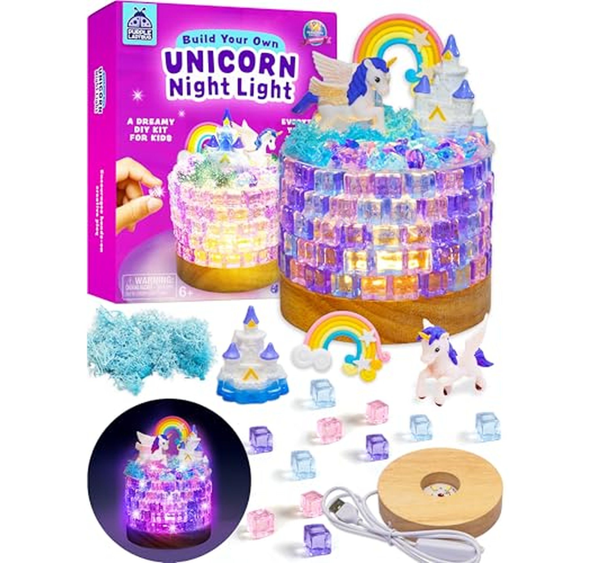 Unicorn DIY Night Light Craft Kit for Kids