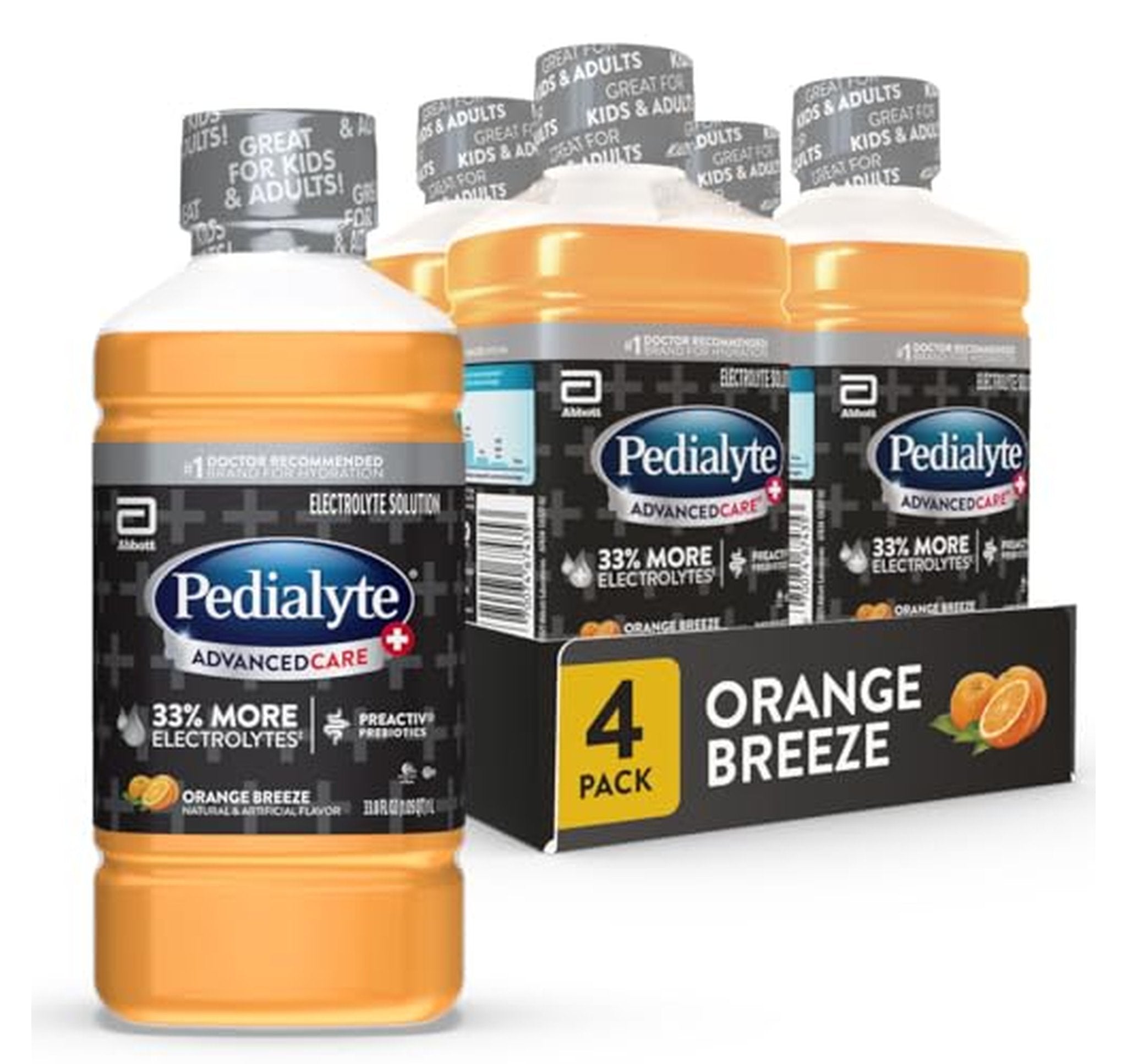 4 Pack Pedialyte AdvancedCare Plus Electrolyte Drink