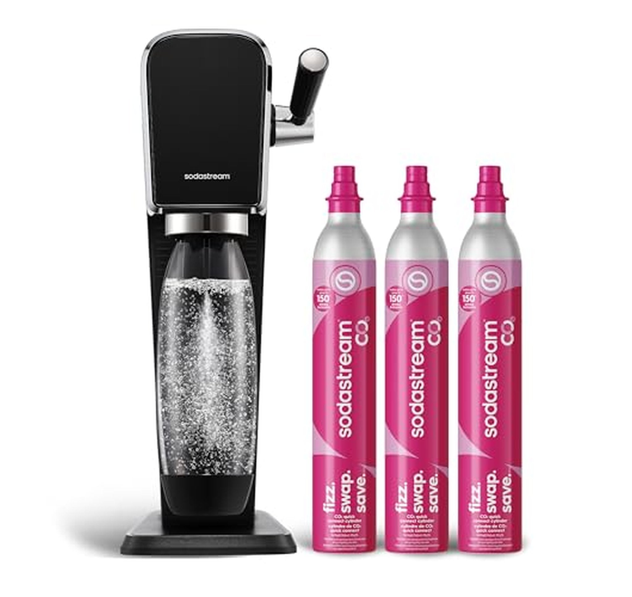 SodaStream Art Sparkling Water Maker Bundle with CO2