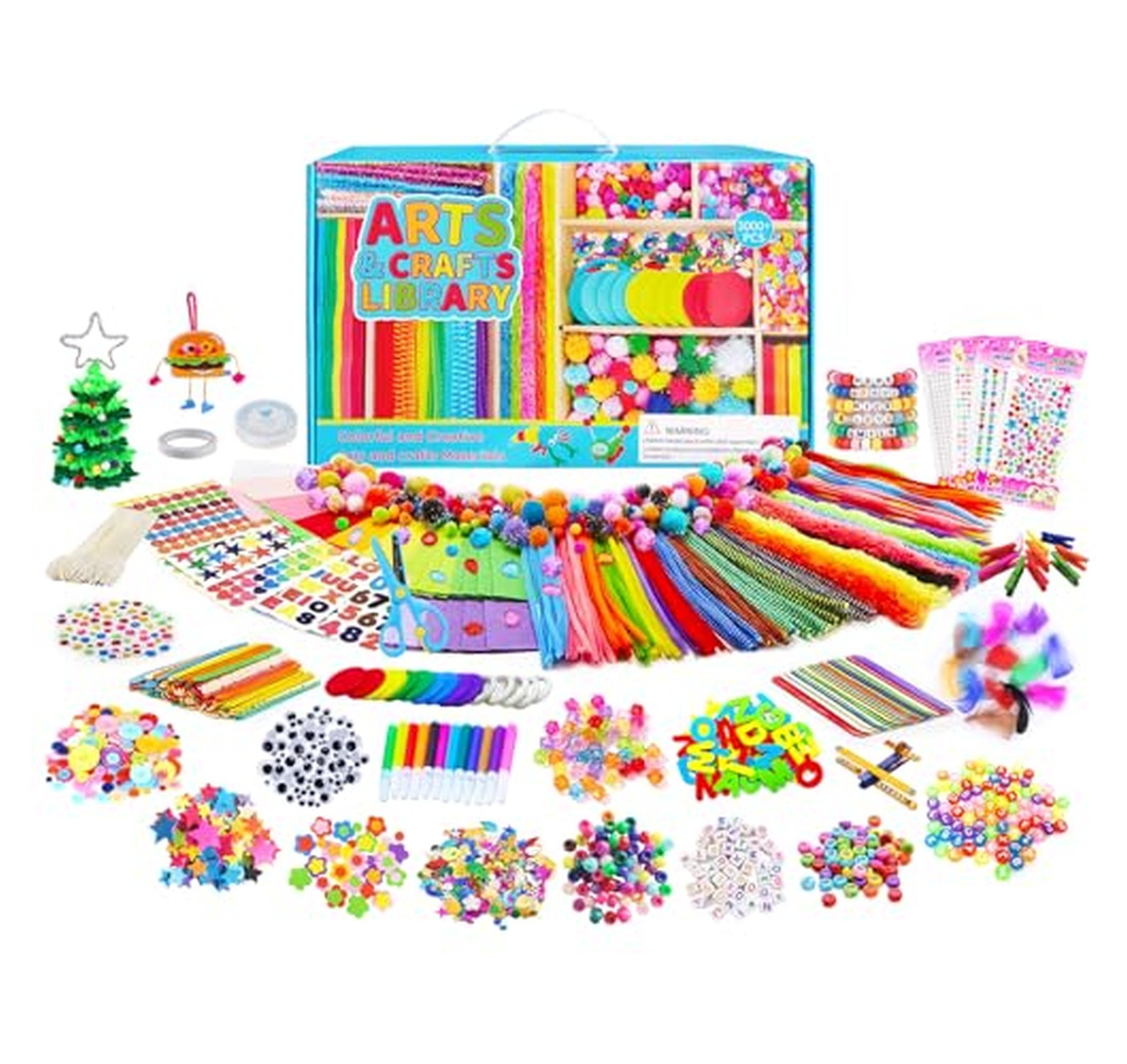 3000 Piece Kids Arts and Crafts Supplies Kit