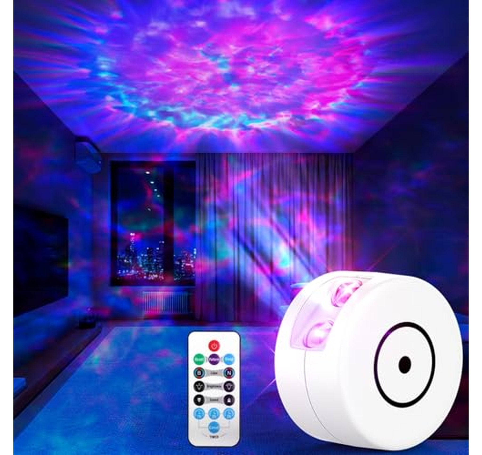 Galaxy Star Projector Night Light with Remote Timer