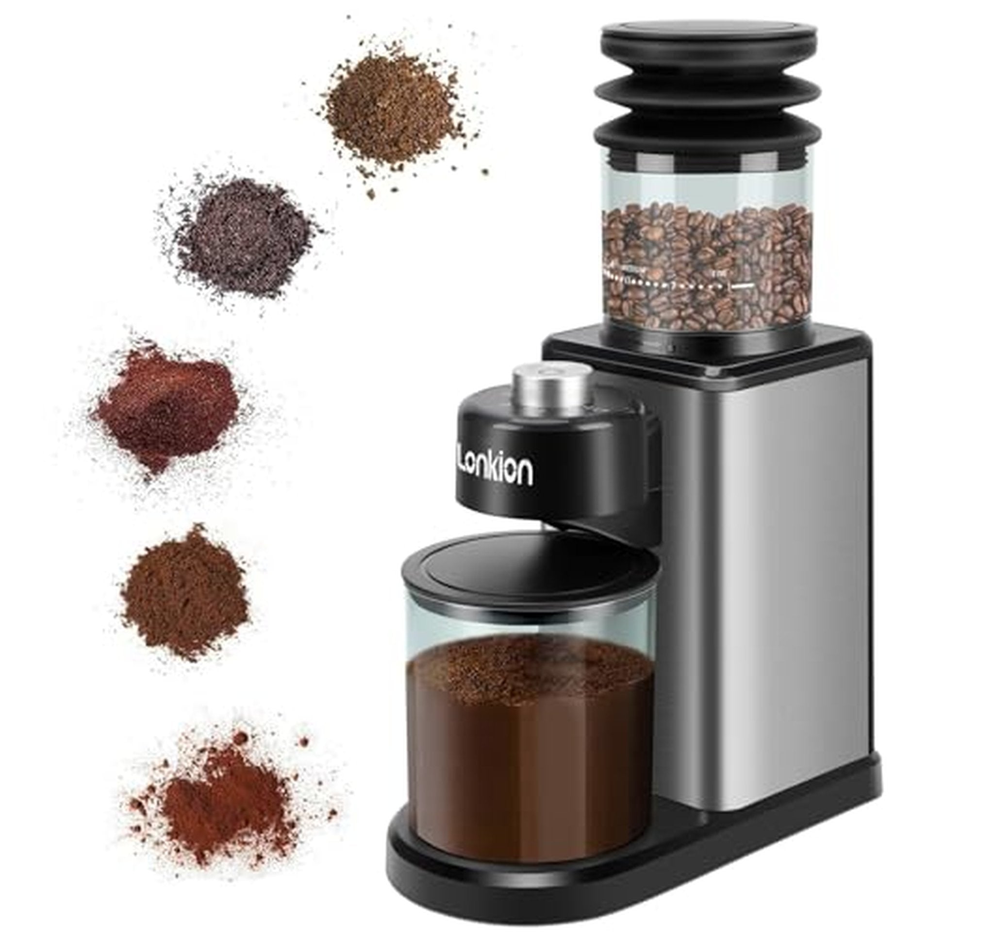 Conical Burr Coffee Grinder with 25 Grind Settings