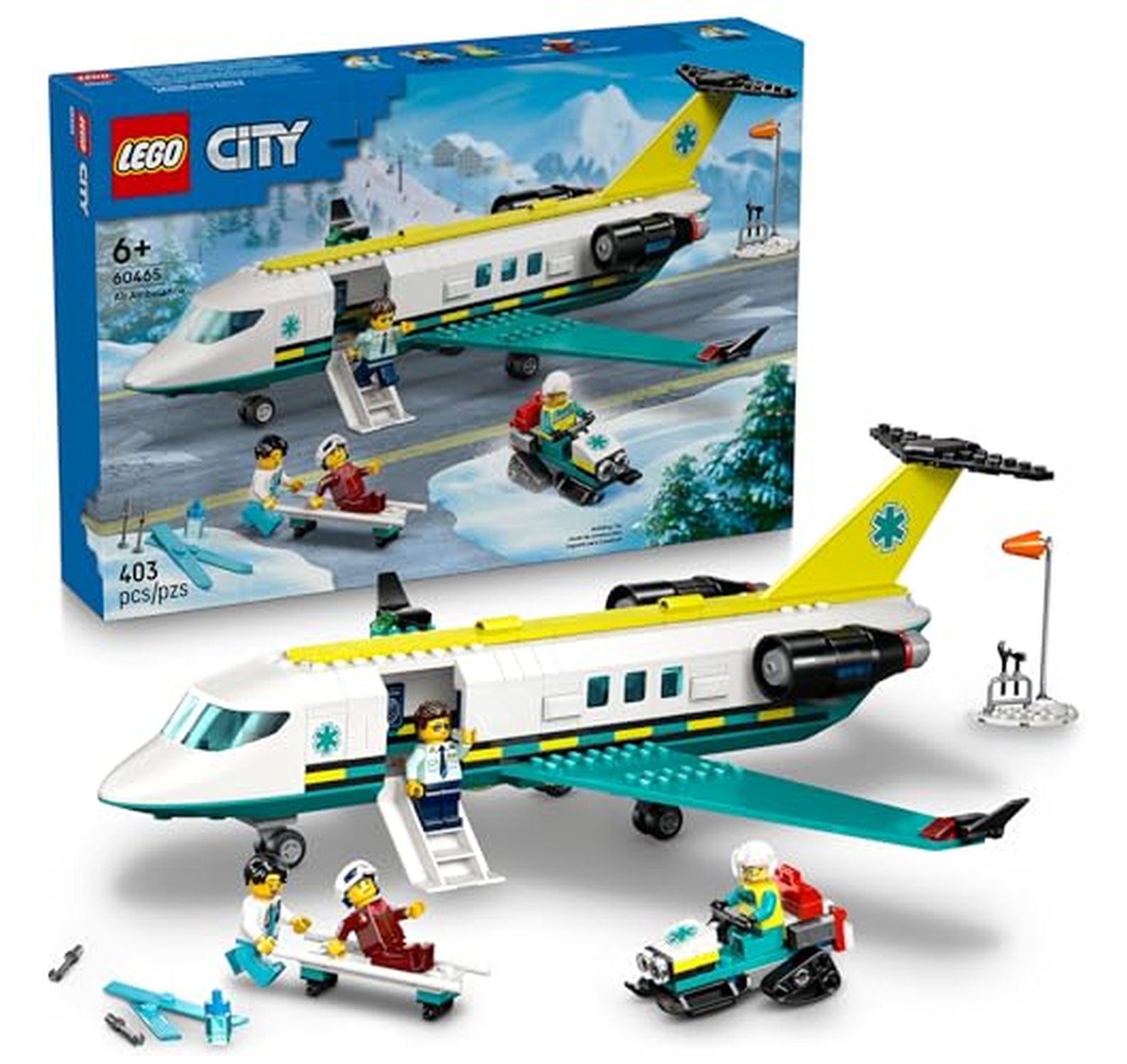 LEGO City Emergency Air Ambulance Airplane Building Set