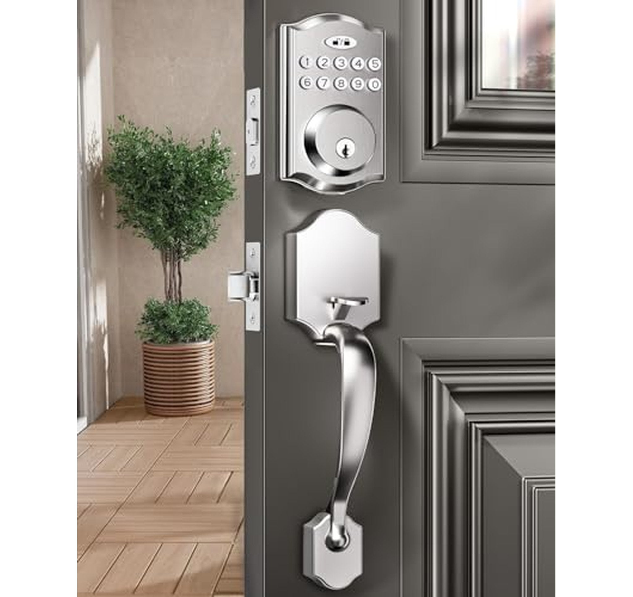 Keyless Electronic Keypad Deadbolt Door Lock Set