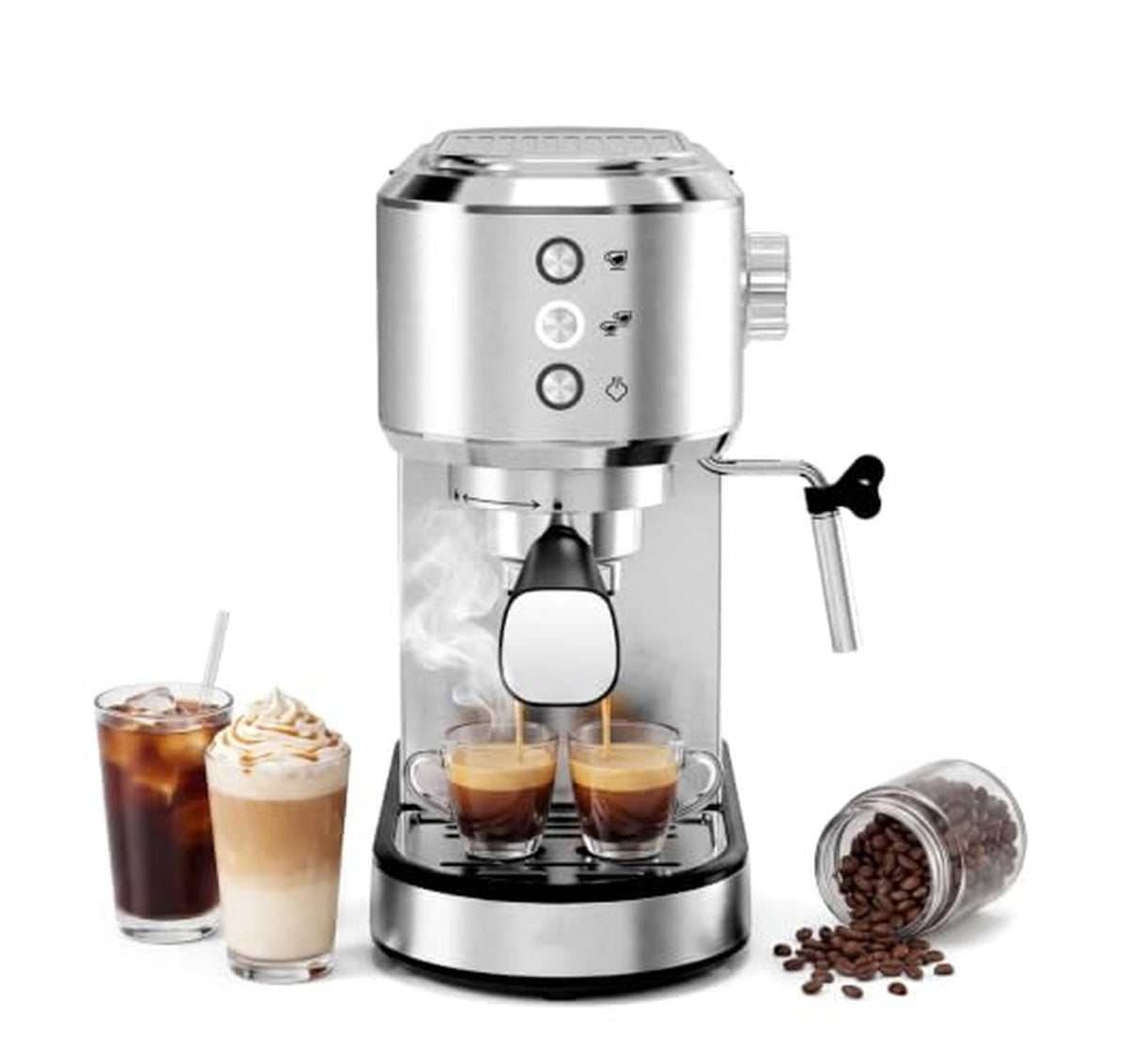 20 Bar Espresso Coffee Machine with Milk Frother