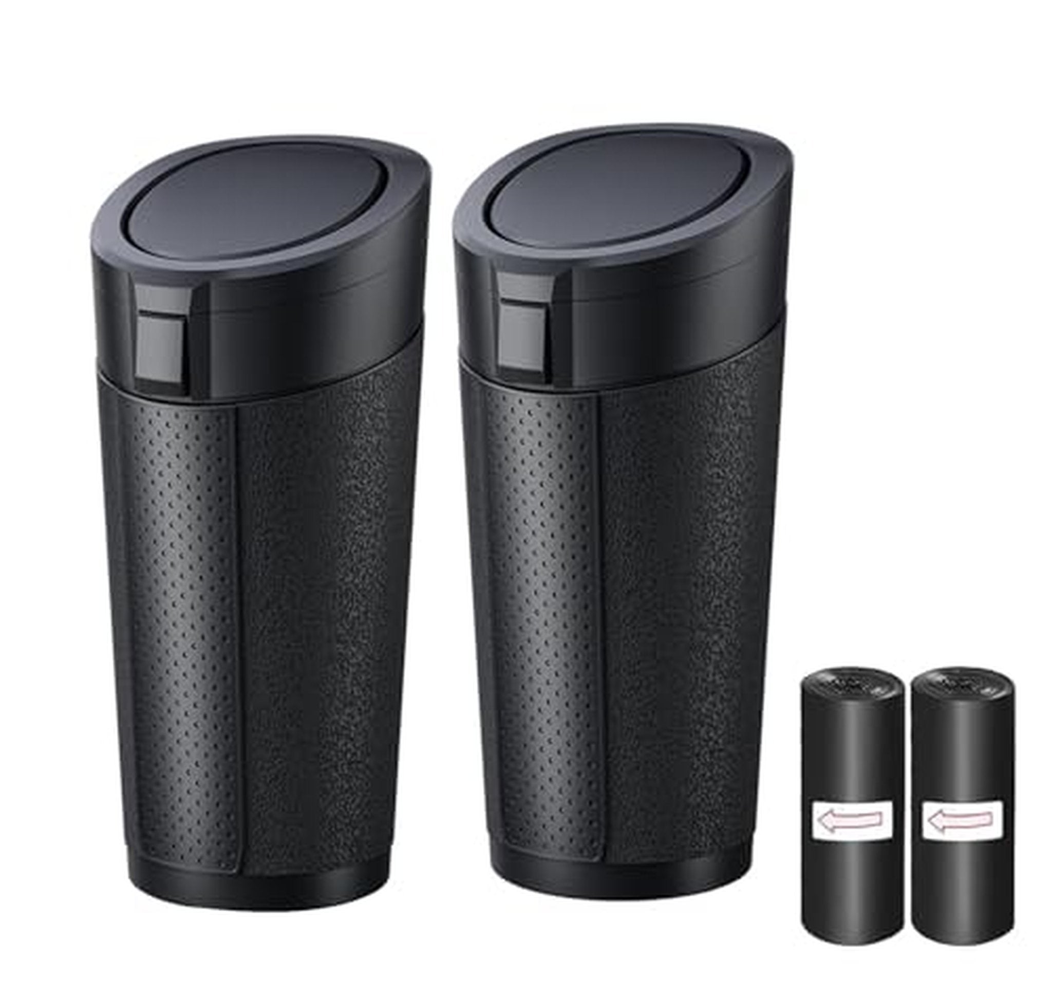 2 Pack Leakproof Car Trash Can with Lid