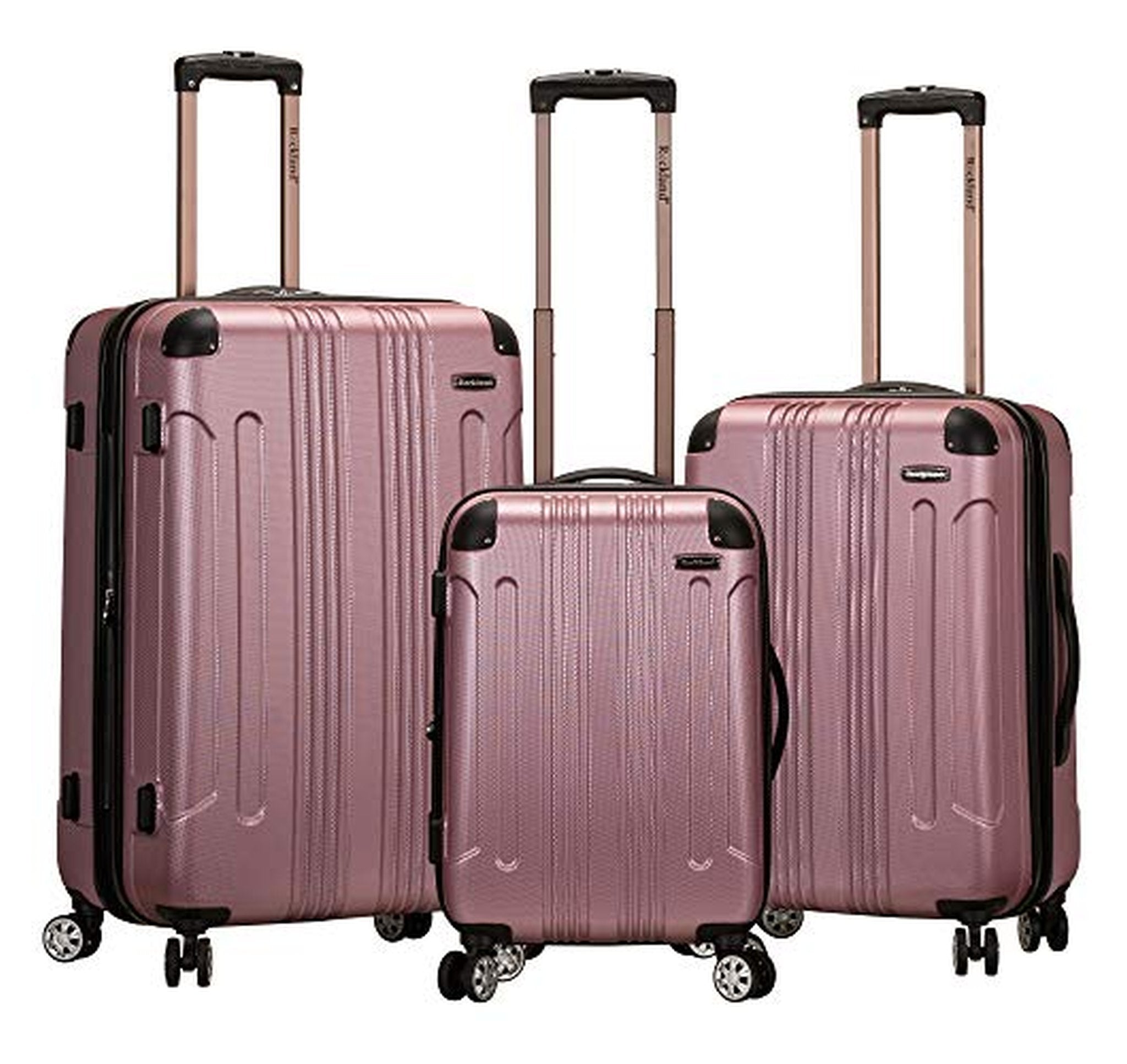 3 Piece Rockland Hardside Spinner Luggage Set