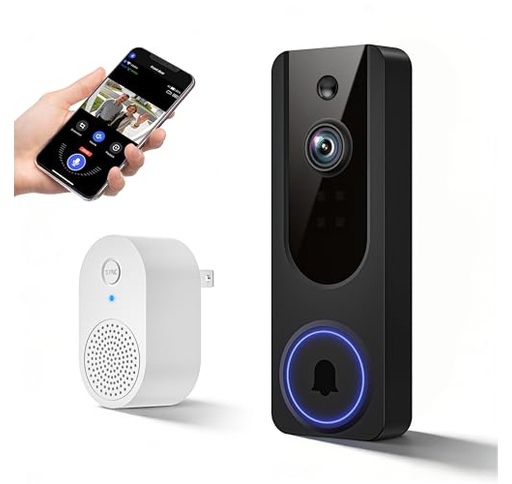 1080P Wireless Video Doorbell Camera with Chime