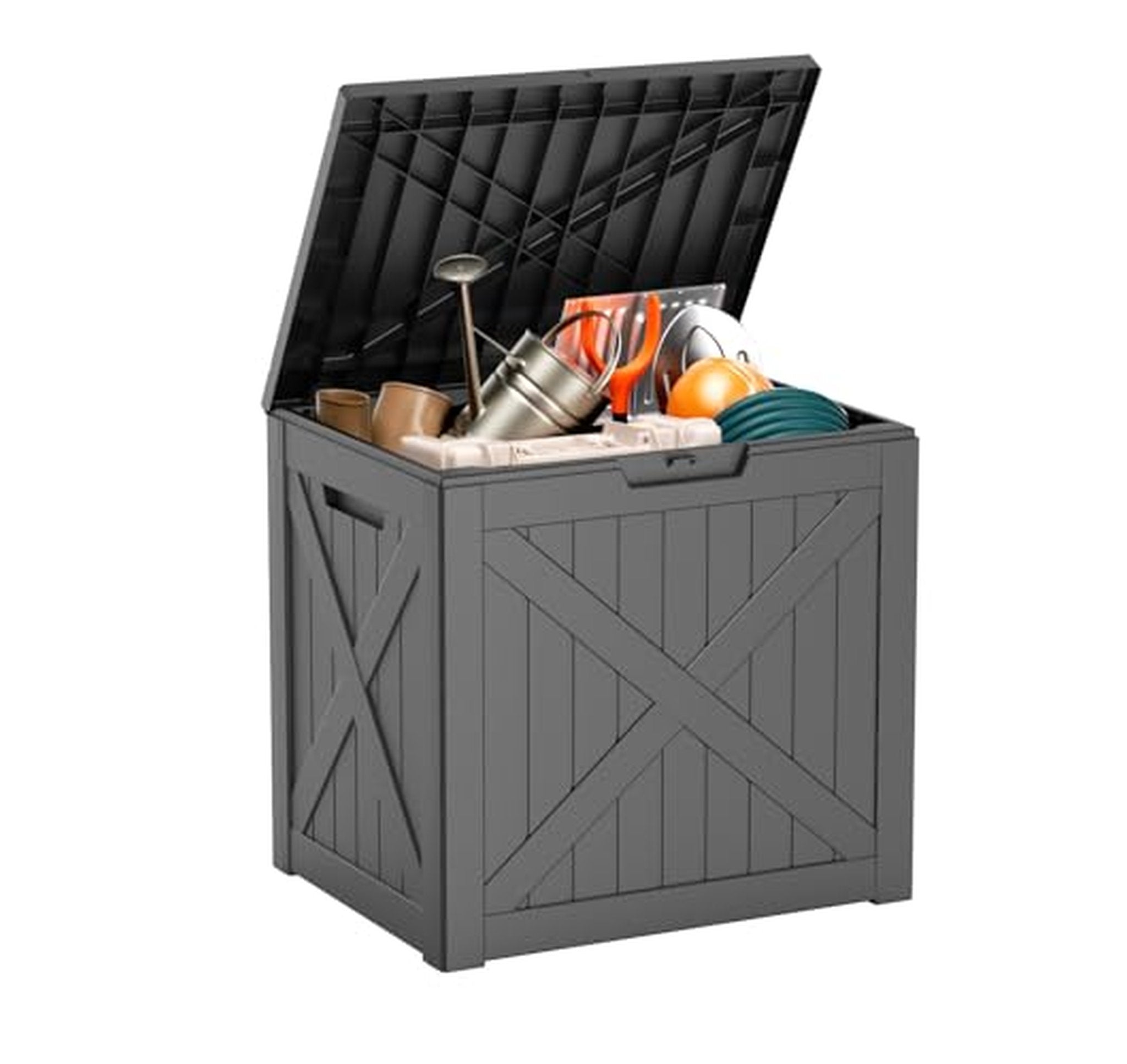 32 Gallon Lockable Outdoor Deck Storage Box