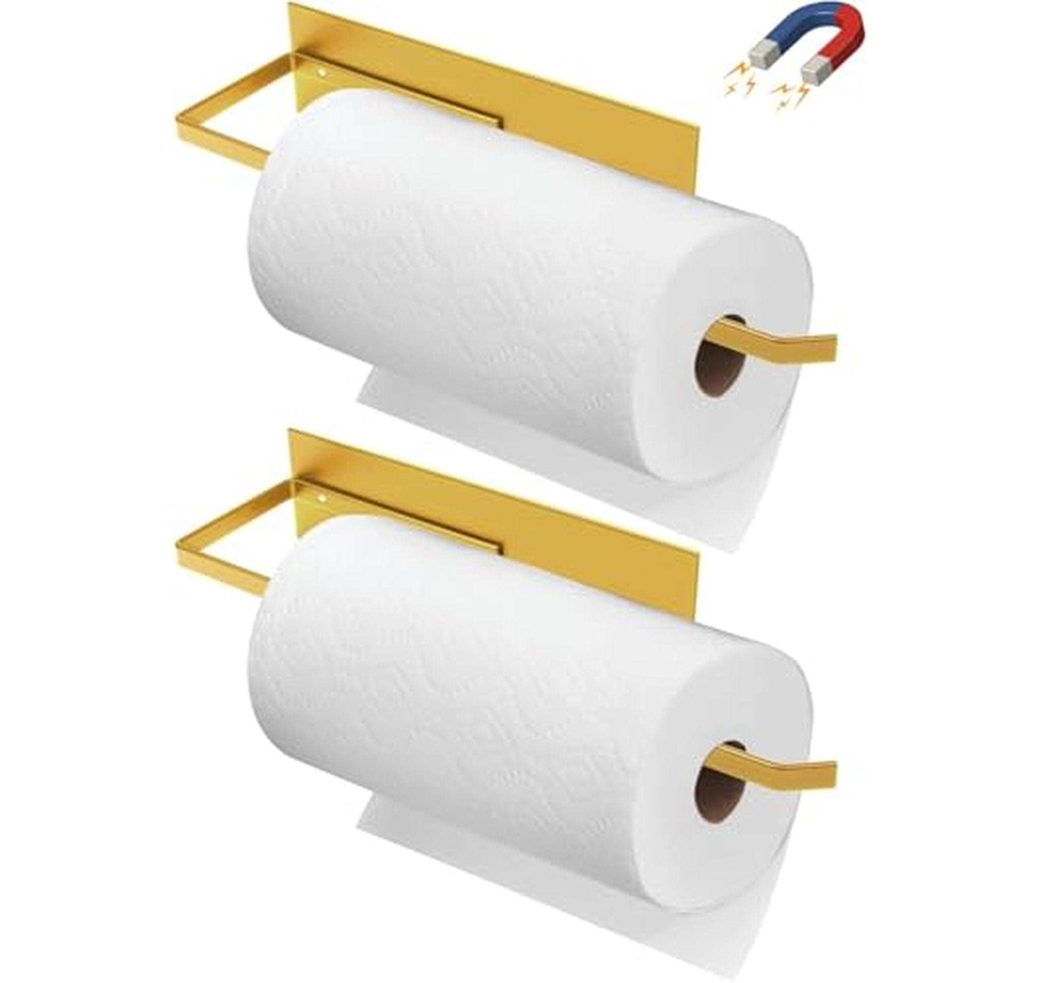 2 Pack Magnetic Paper Towel Holder and Dispenser