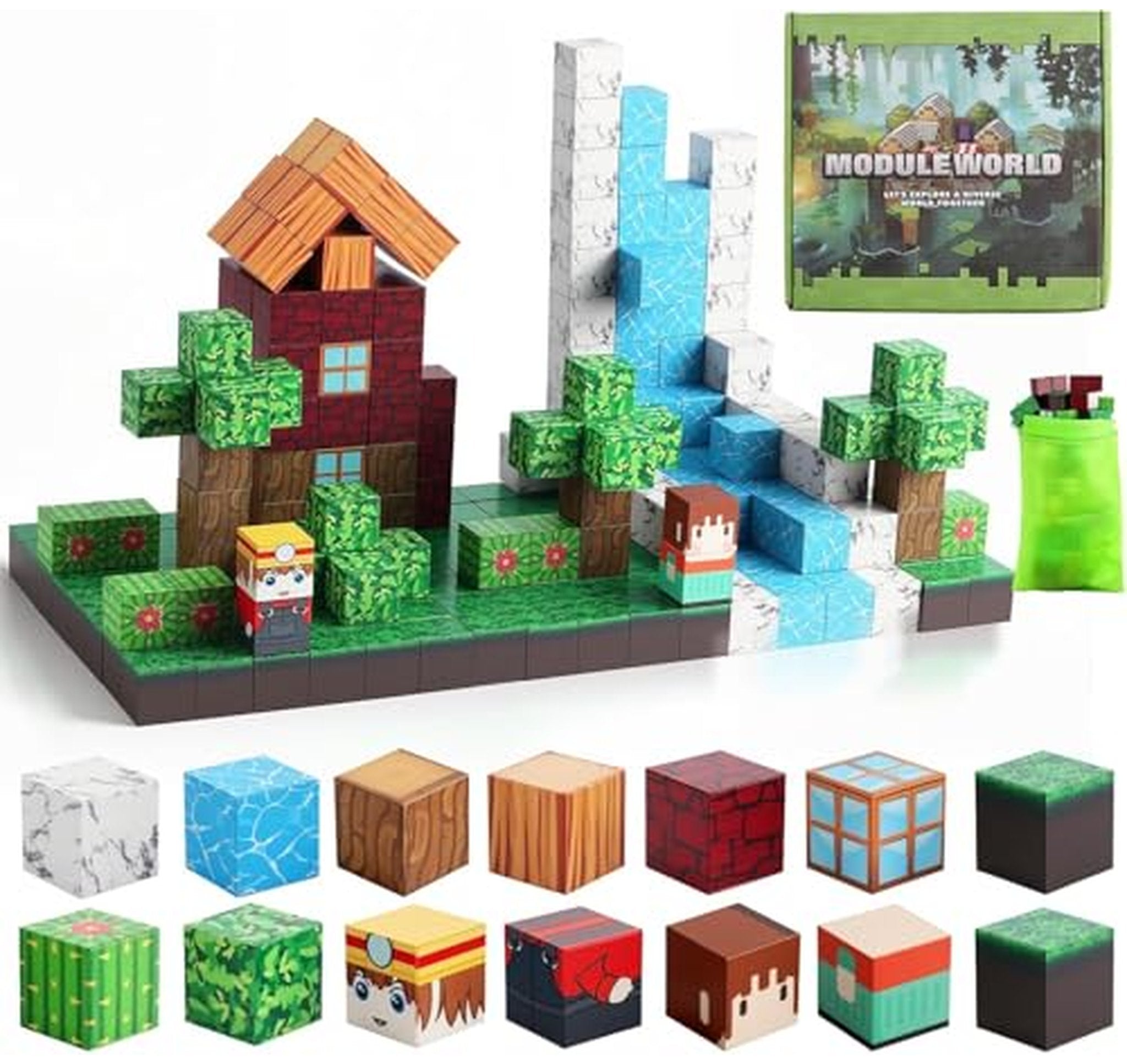300 Piece Magnetic Building Blocks STEM Toy Set