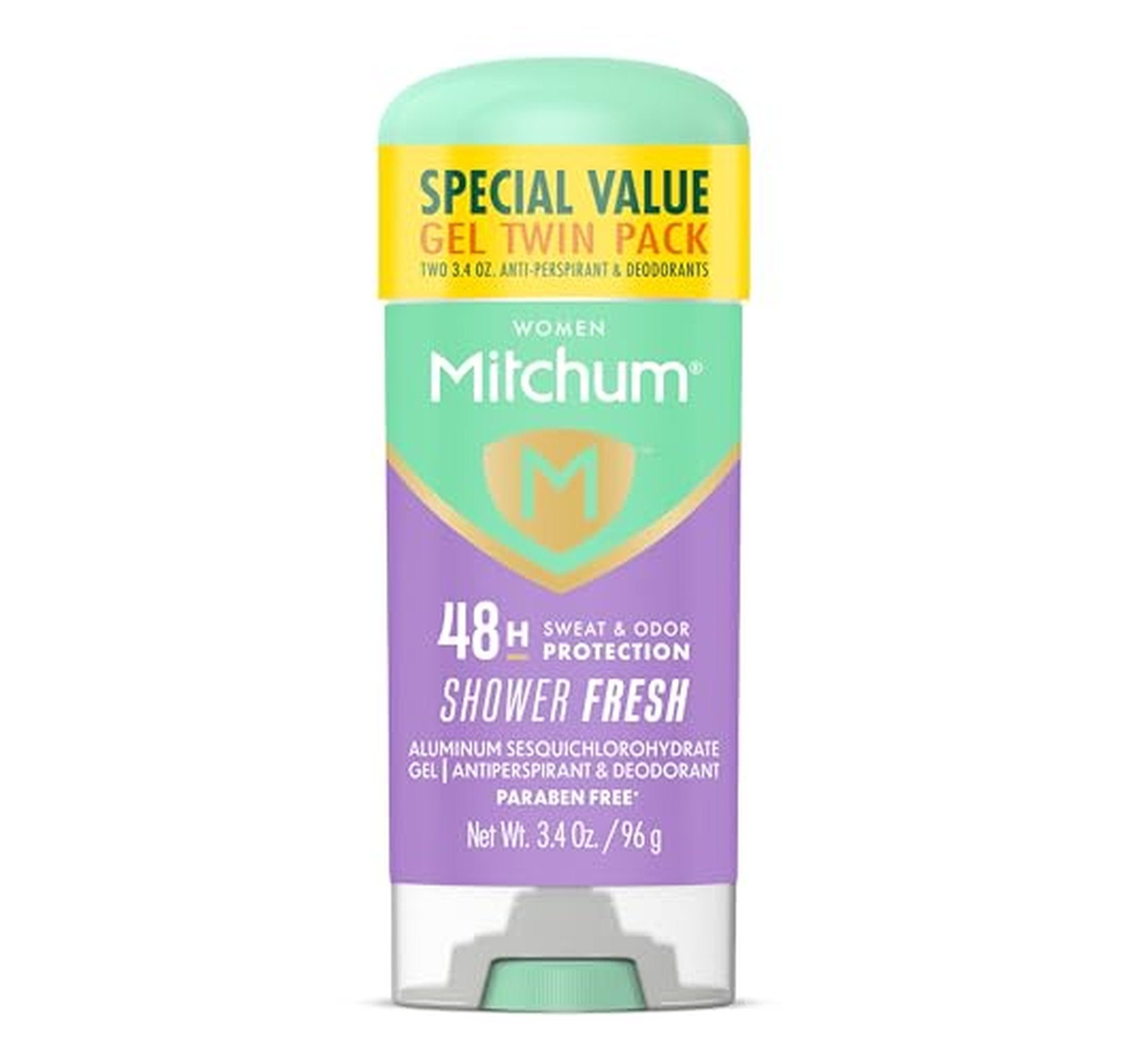 2 Pack Mitchum 48HR Antiperspirant Deodorant Gel 3.4oz