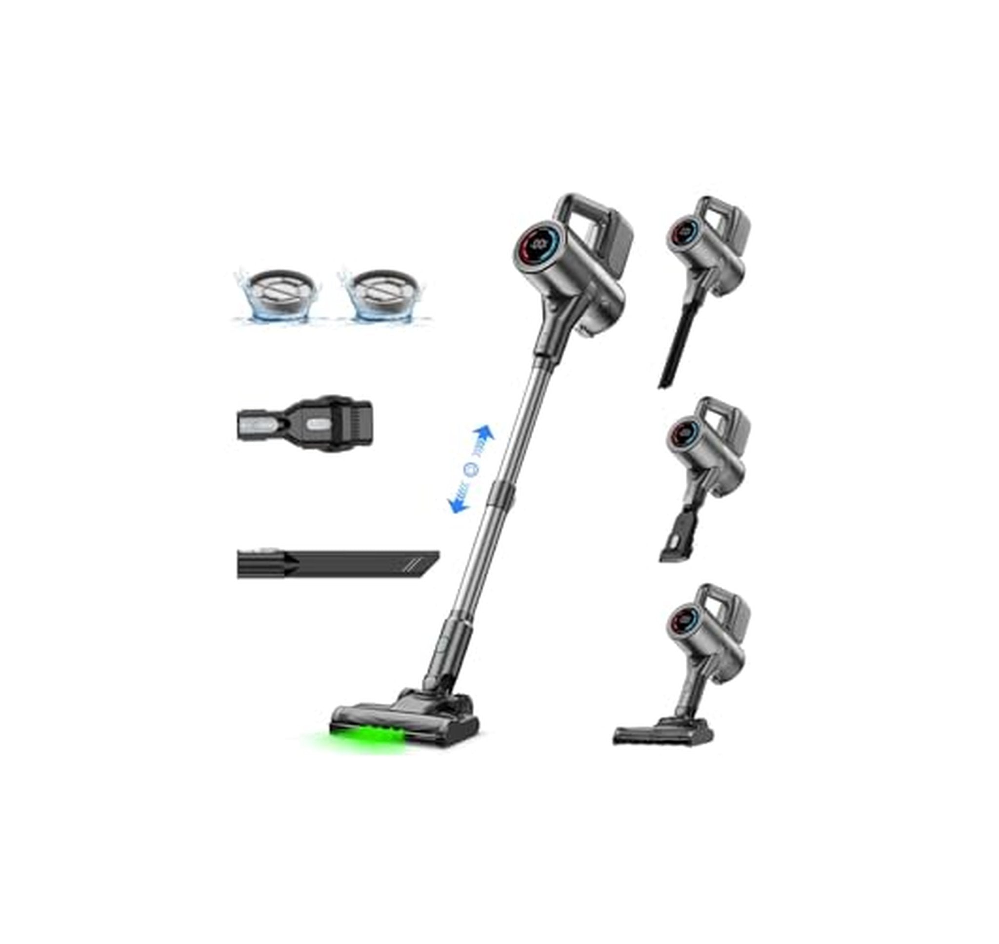 500W Cordless Stick Vacuum Cleaner with LED Display