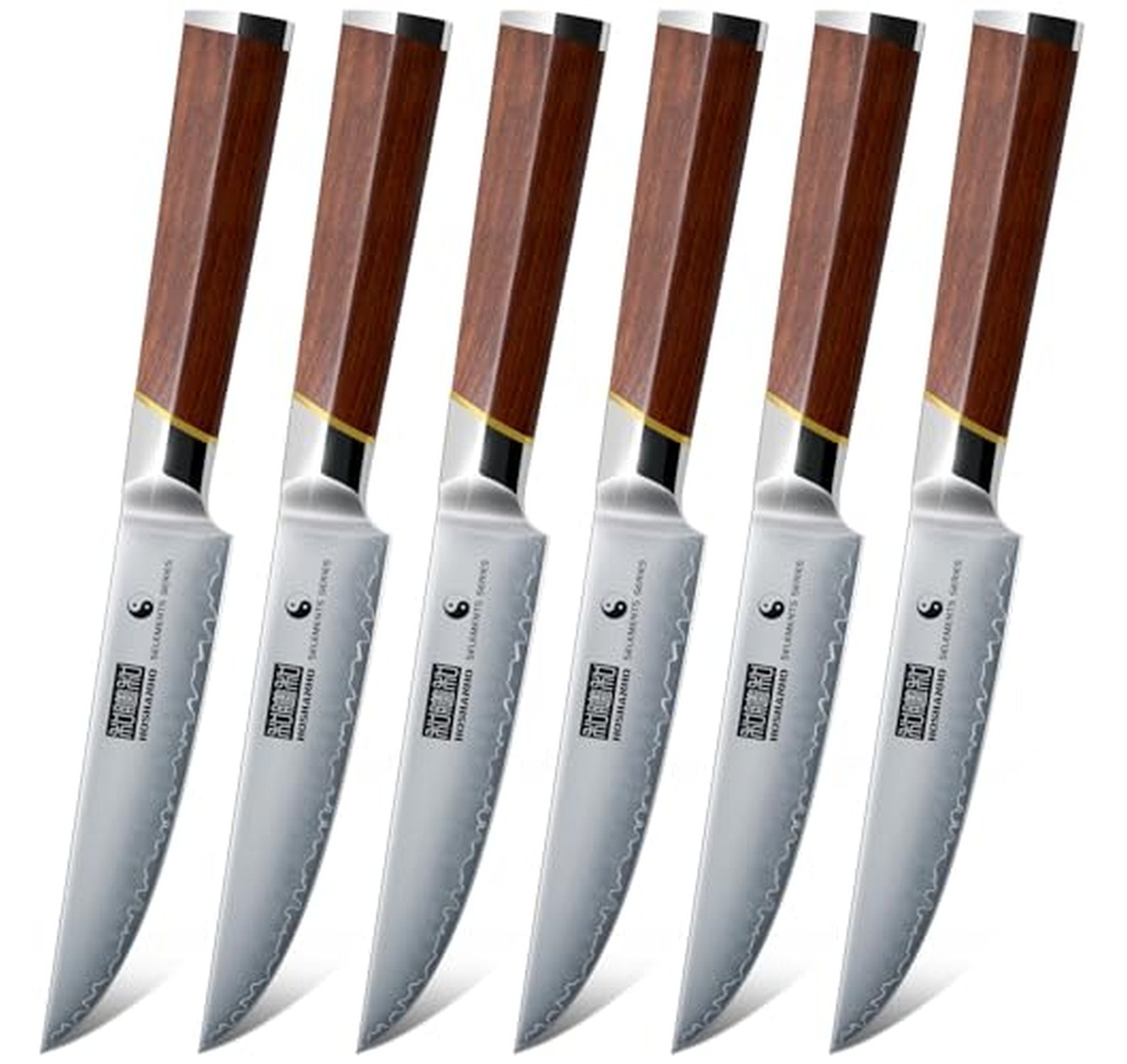 6 Piece Ultra Sharp Non Serrated Steak Knife Set