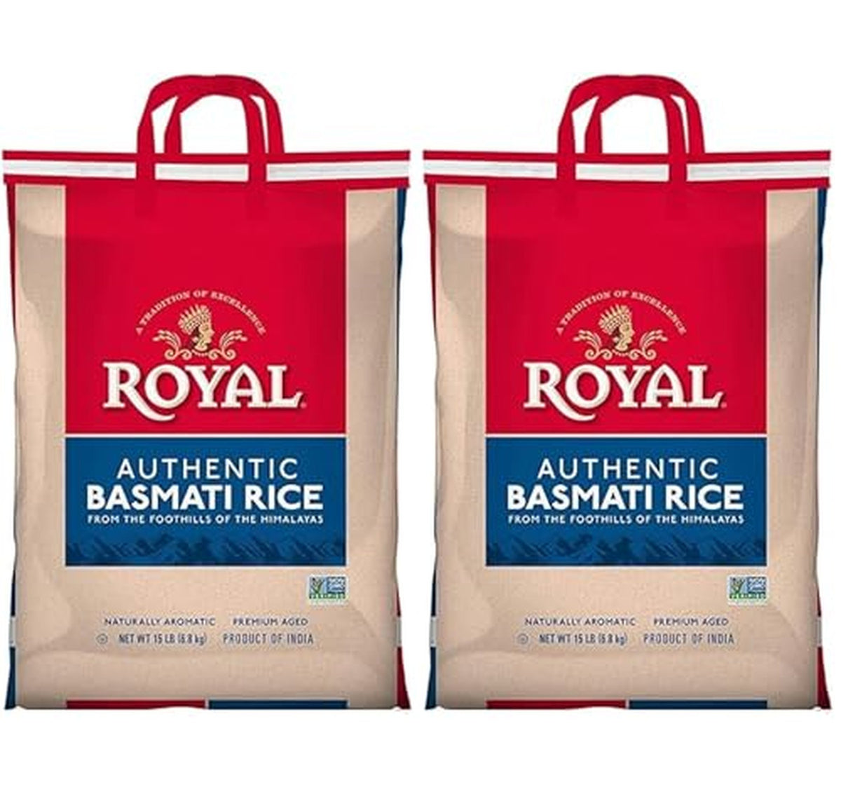 2 Pack Royal Basmati Rice, 15 lb Bags
