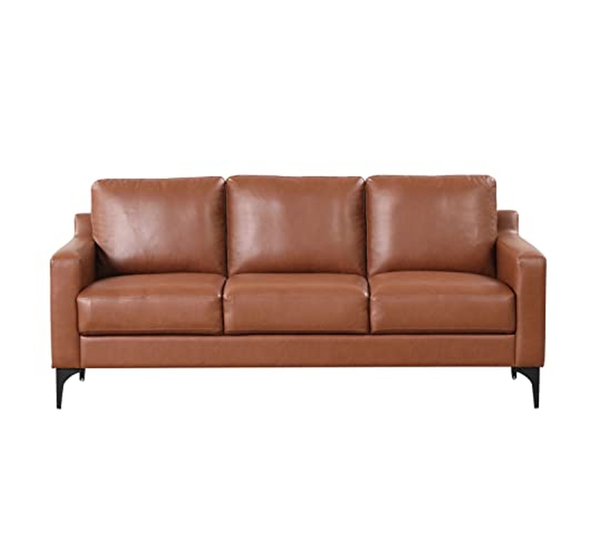 Serta DreamCoil Vegan Leather Modern Sofa