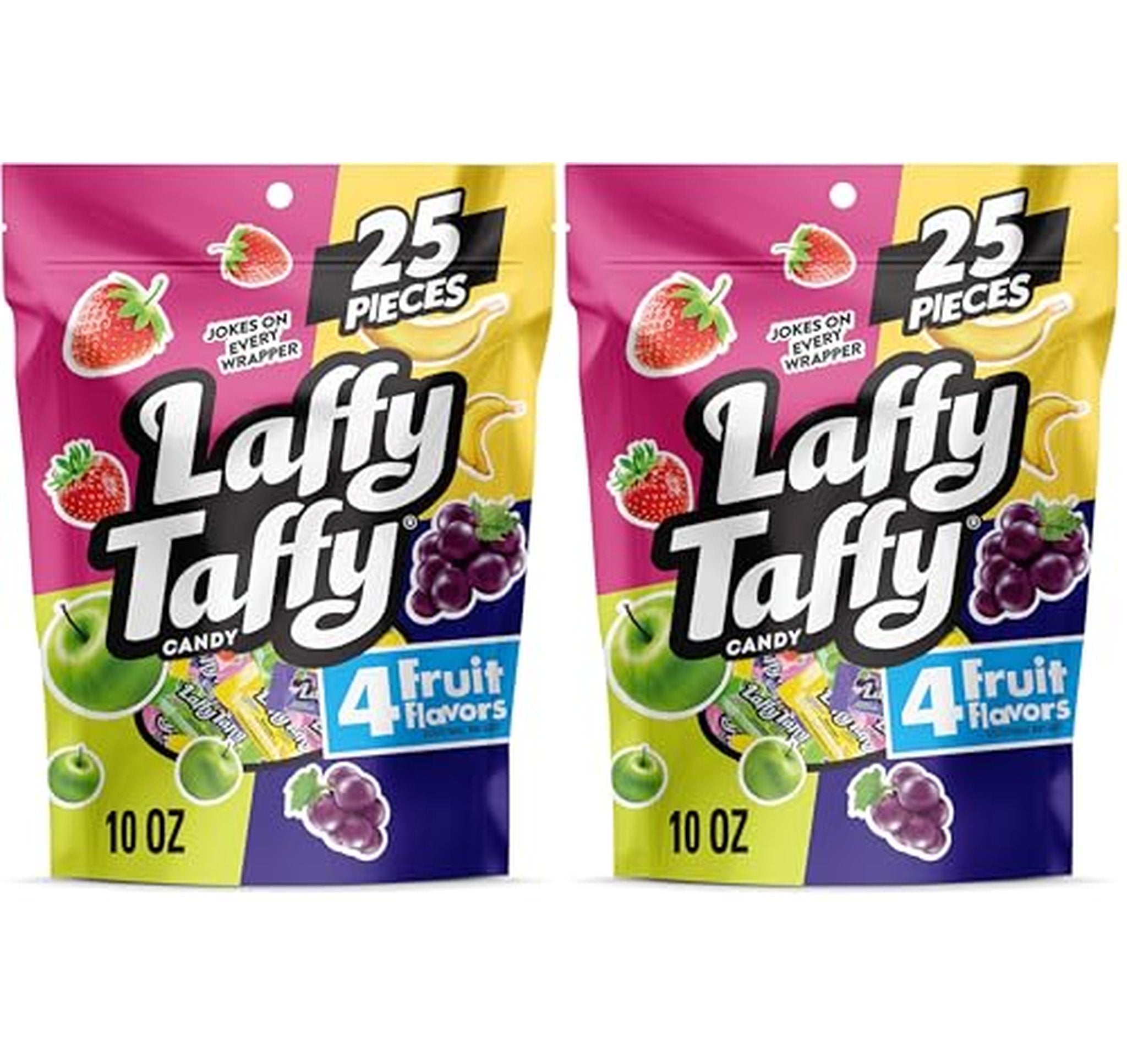 2 Pack Laffy Taffy Assorted Mini Bar Candy 10 oz