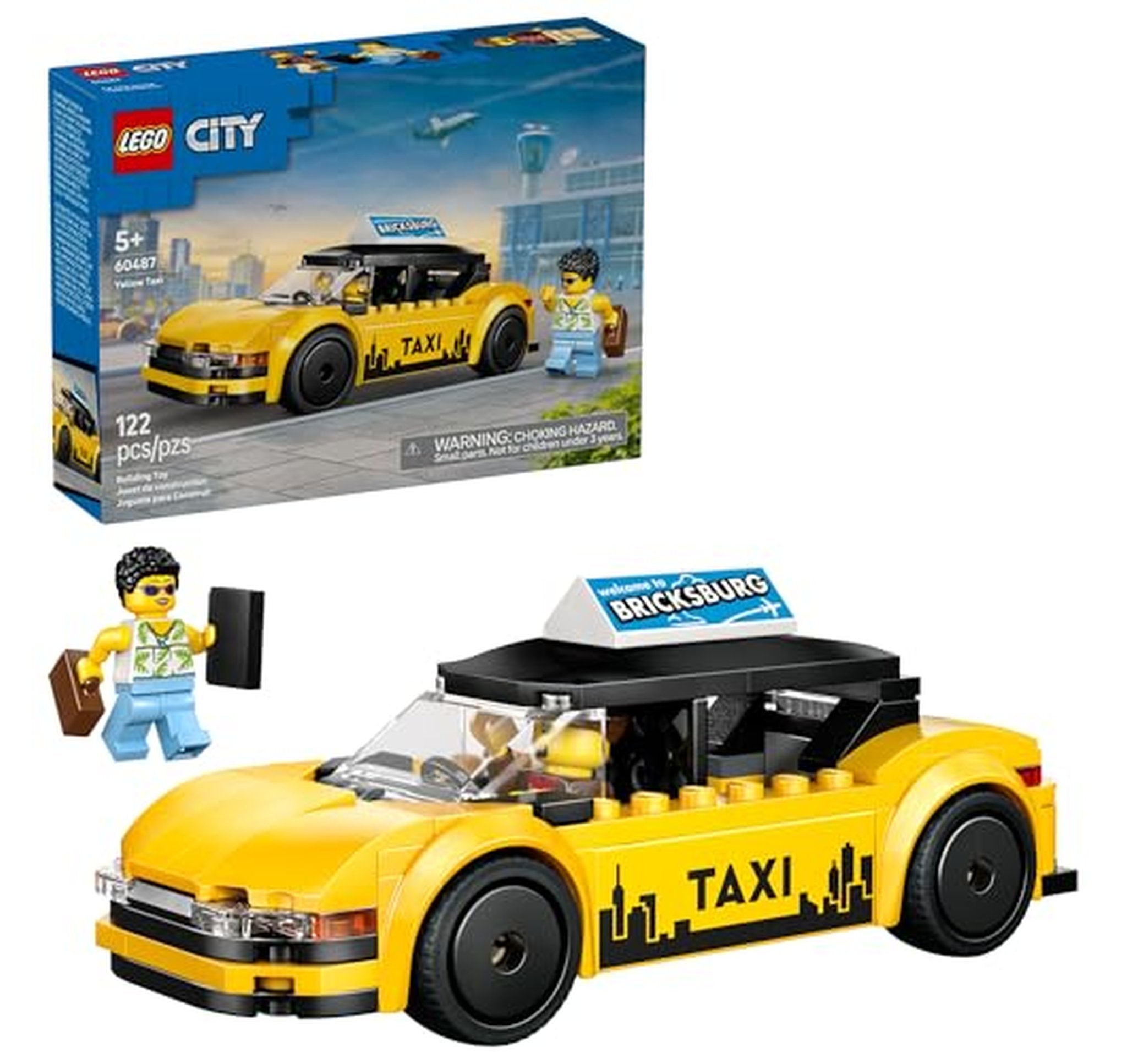 LEGO City Taxi Car Building Toy Set