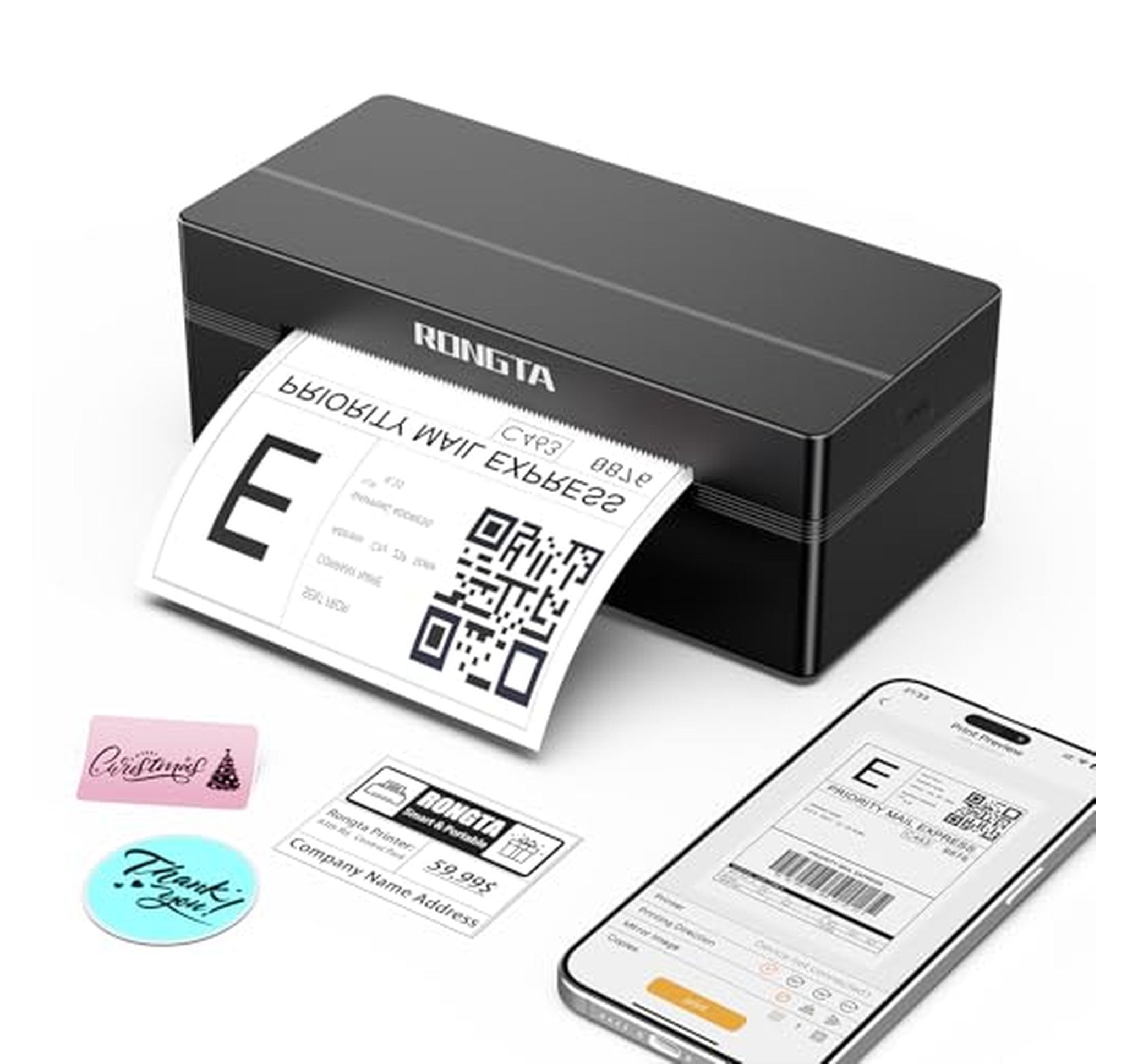 Wireless 4x6 Bluetooth Thermal Shipping Label Printer