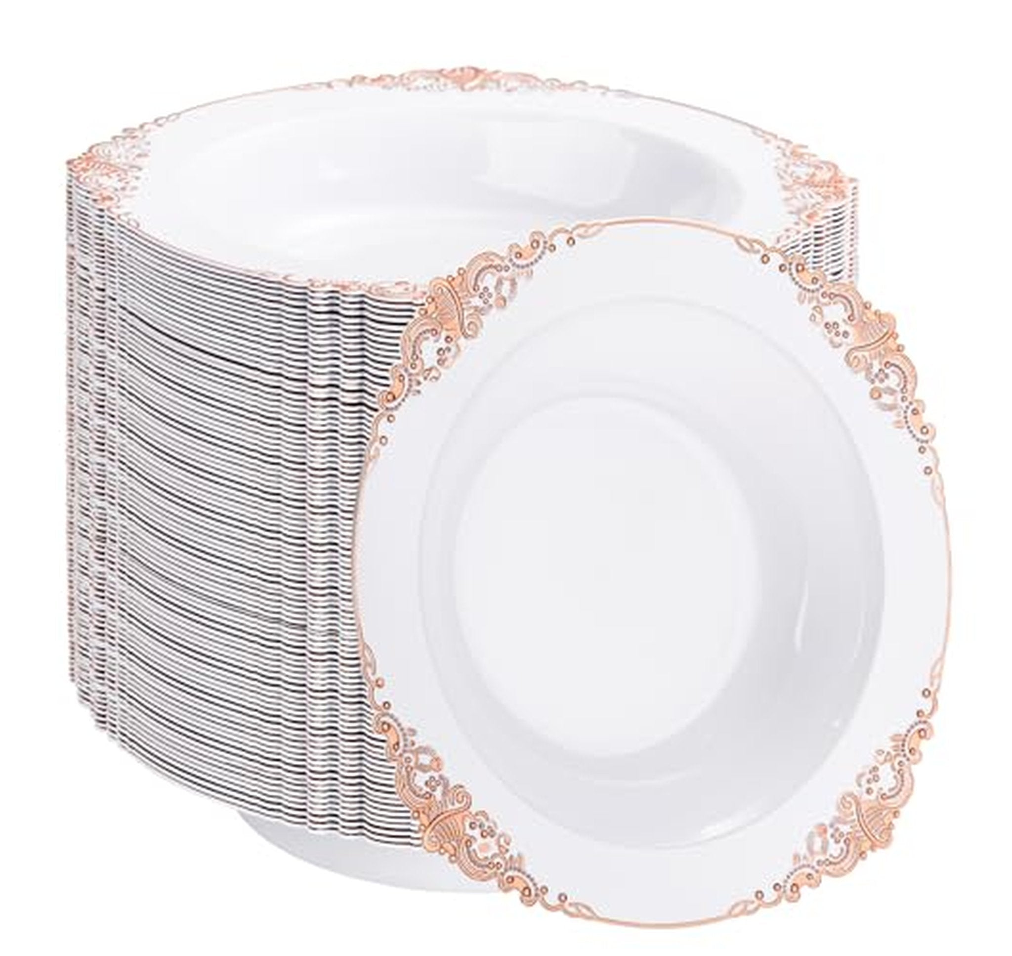 100 Count 12 oz Disposable Plastic Bowls