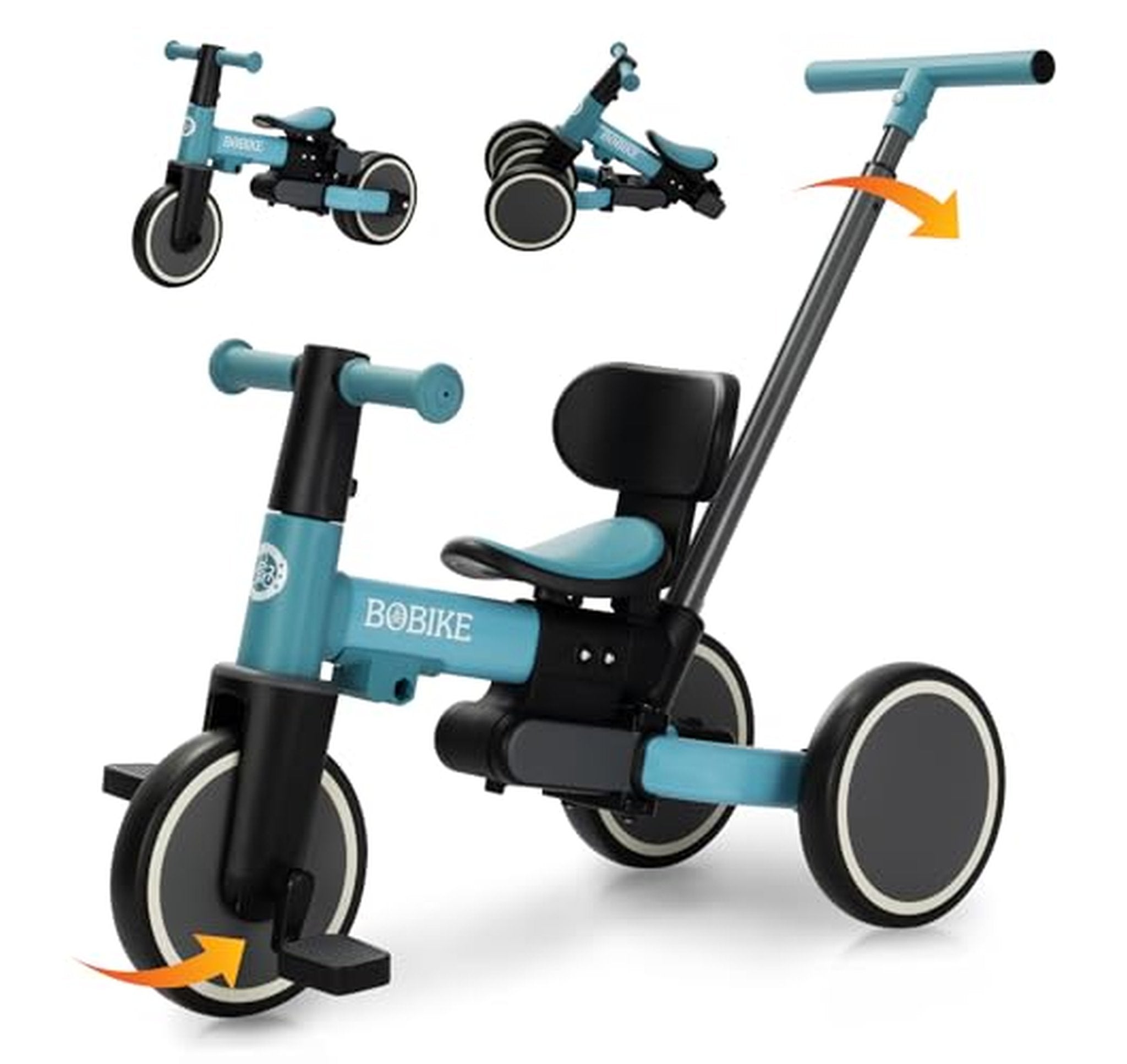 Adjustable Toddler Tricycle with Push Handle
