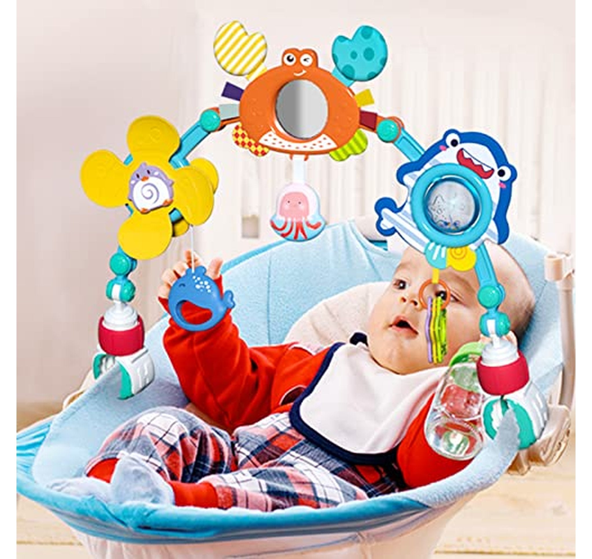 Adjustable Baby Crib Activity Arch Toy