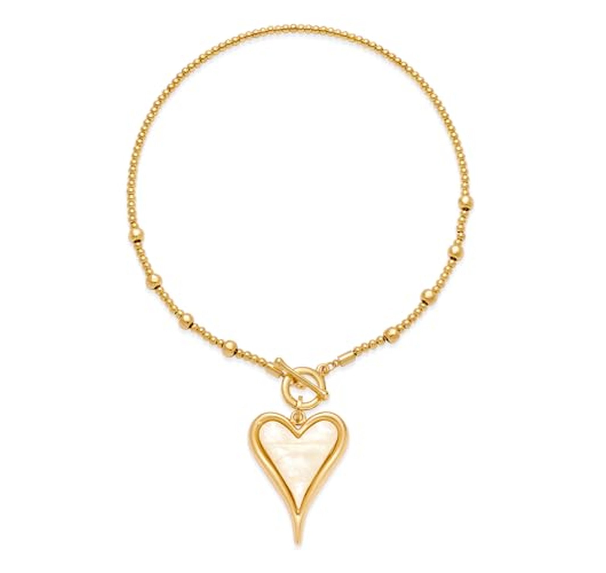 Dainty Acrylic Heart Pendant Necklace
