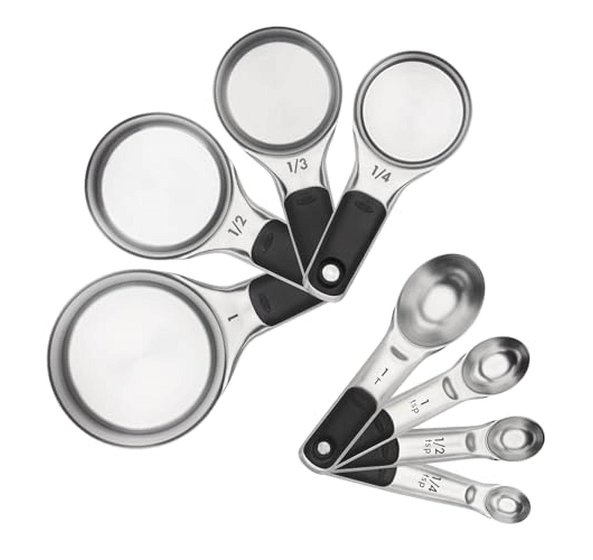 OXO Stainless Steel 8 Piece Measuring Cups and Spoons