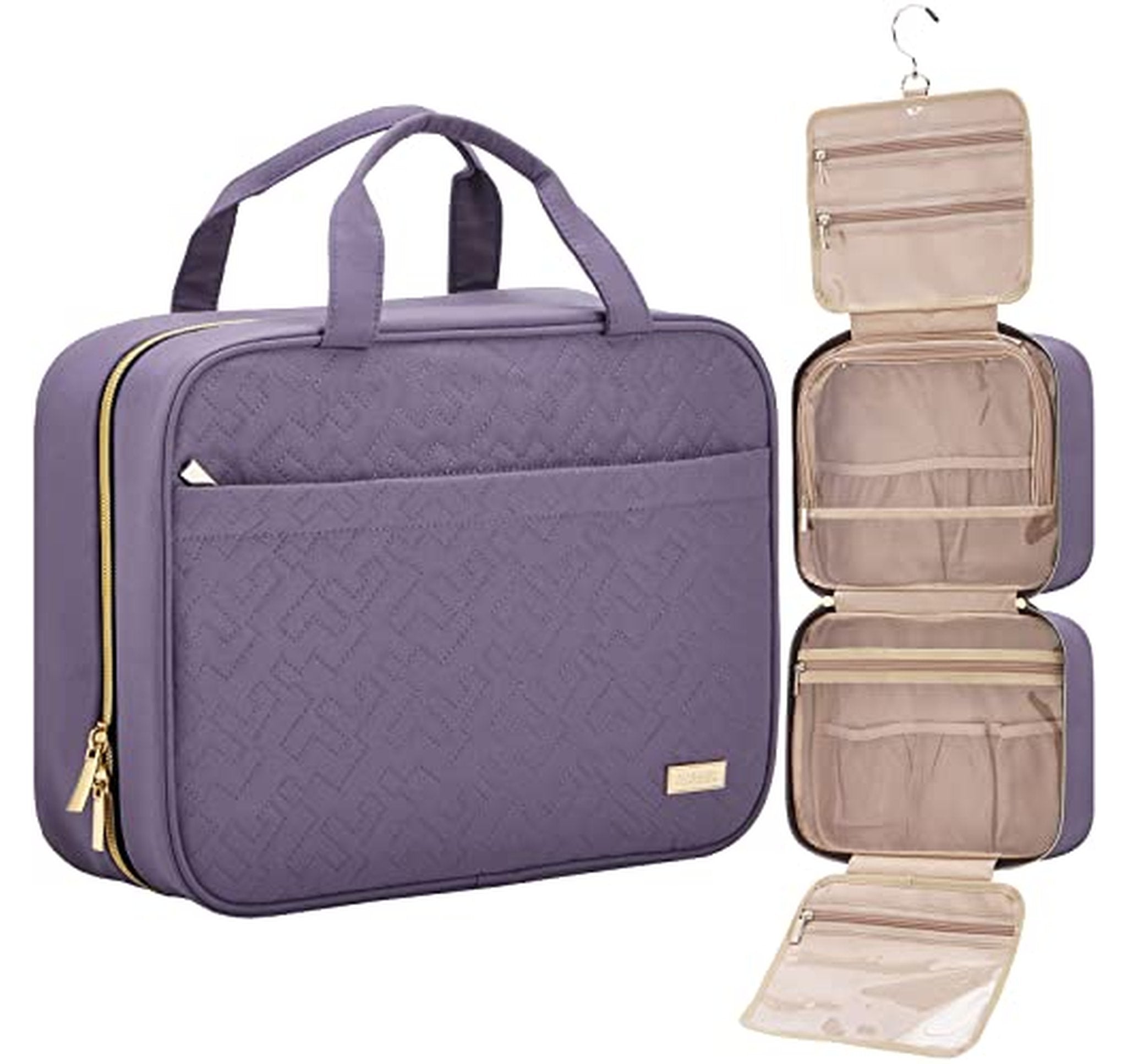 Hanging Travel Toiletry Bag for Full-Size Bottles