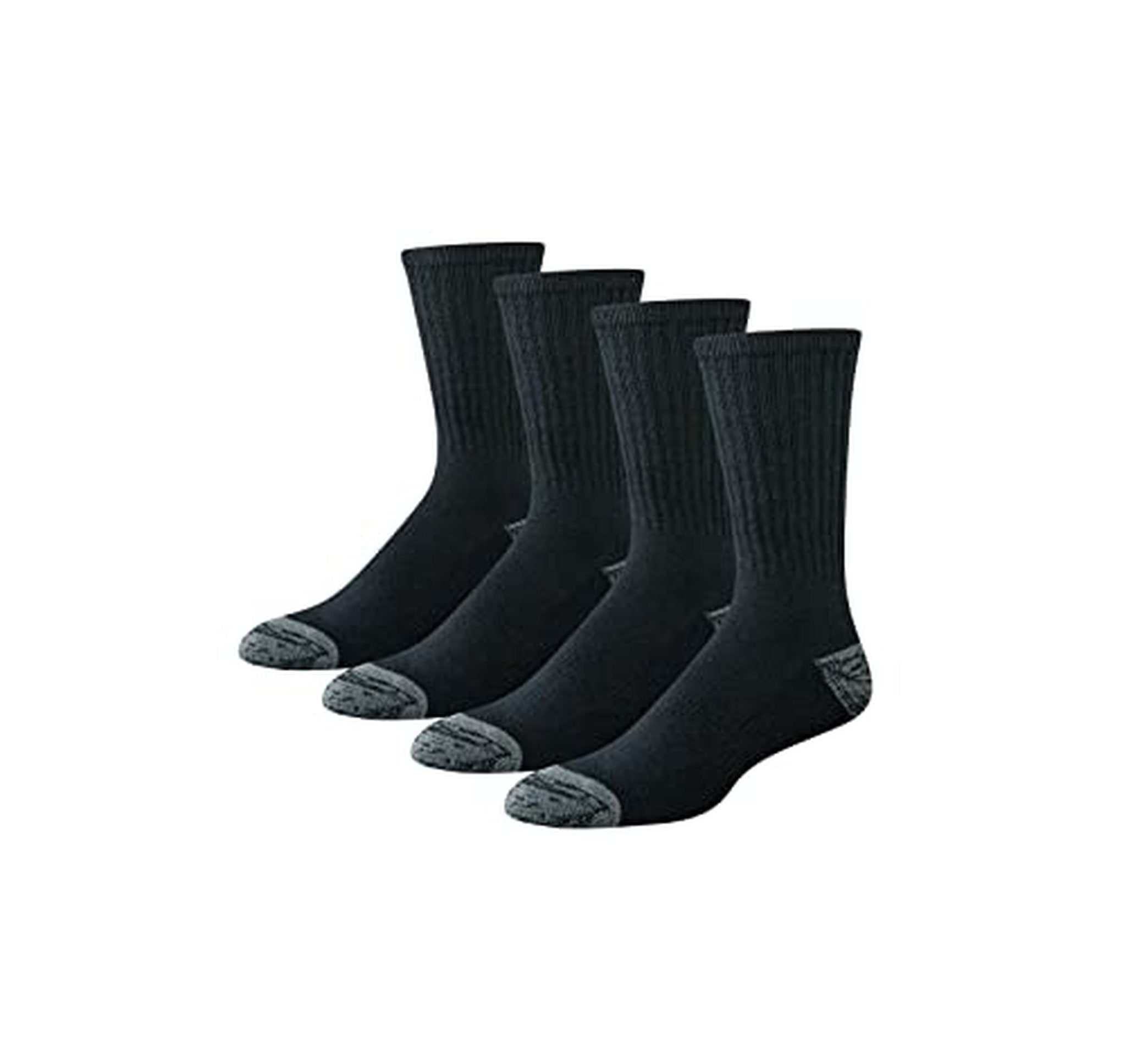 4 Pack Amazon Essentials Cushioned Cotton Crew Socks