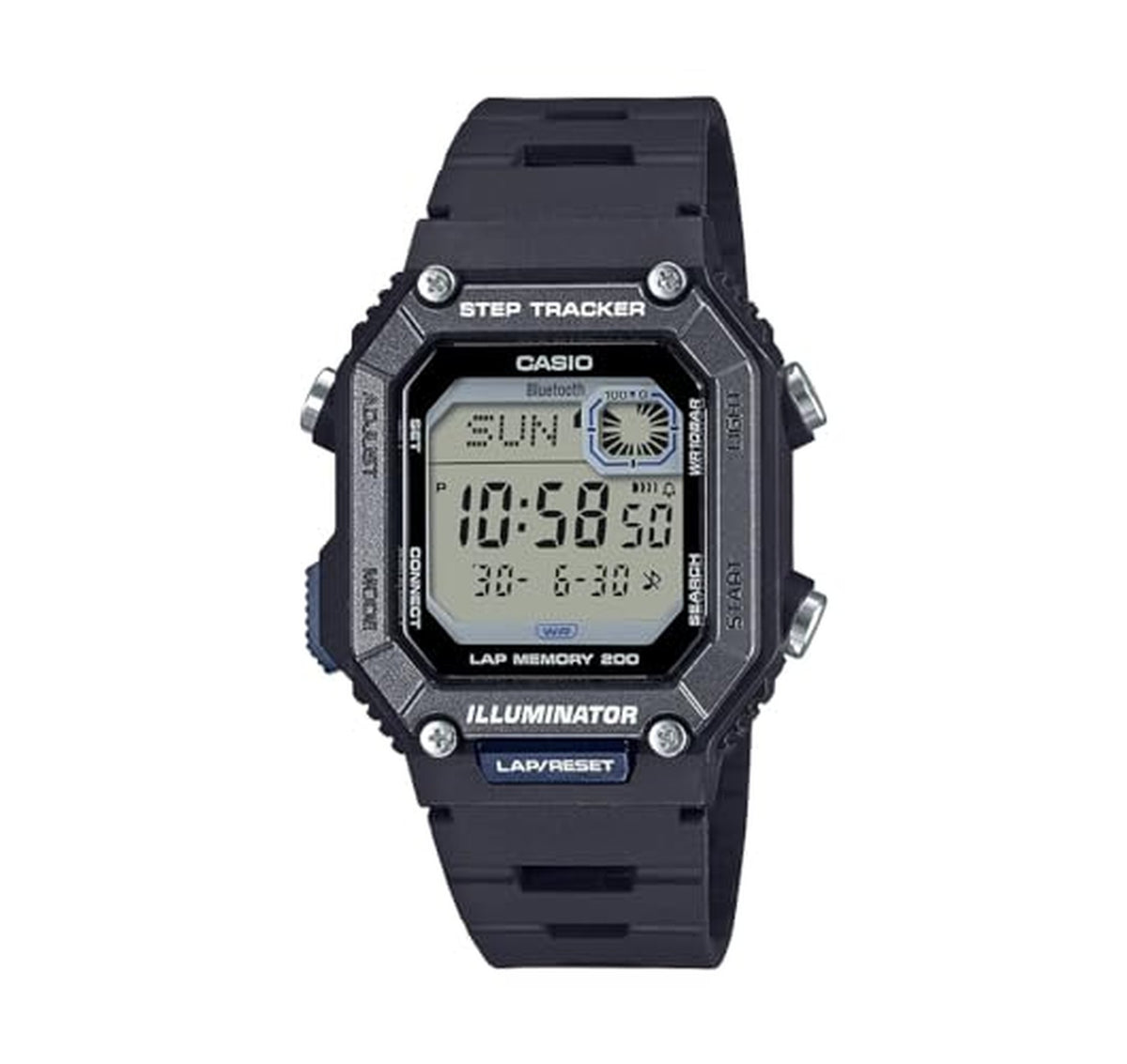 Casio 100M Step Tracker Digital Sports Watch