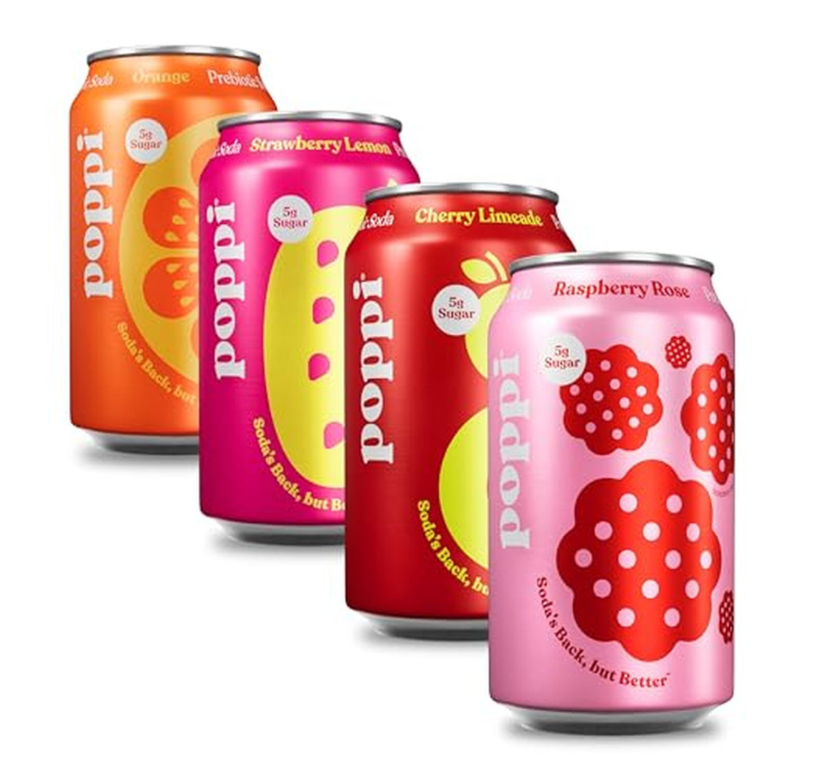 12 Pack Poppi Prebiotic Soda 12 oz Cans