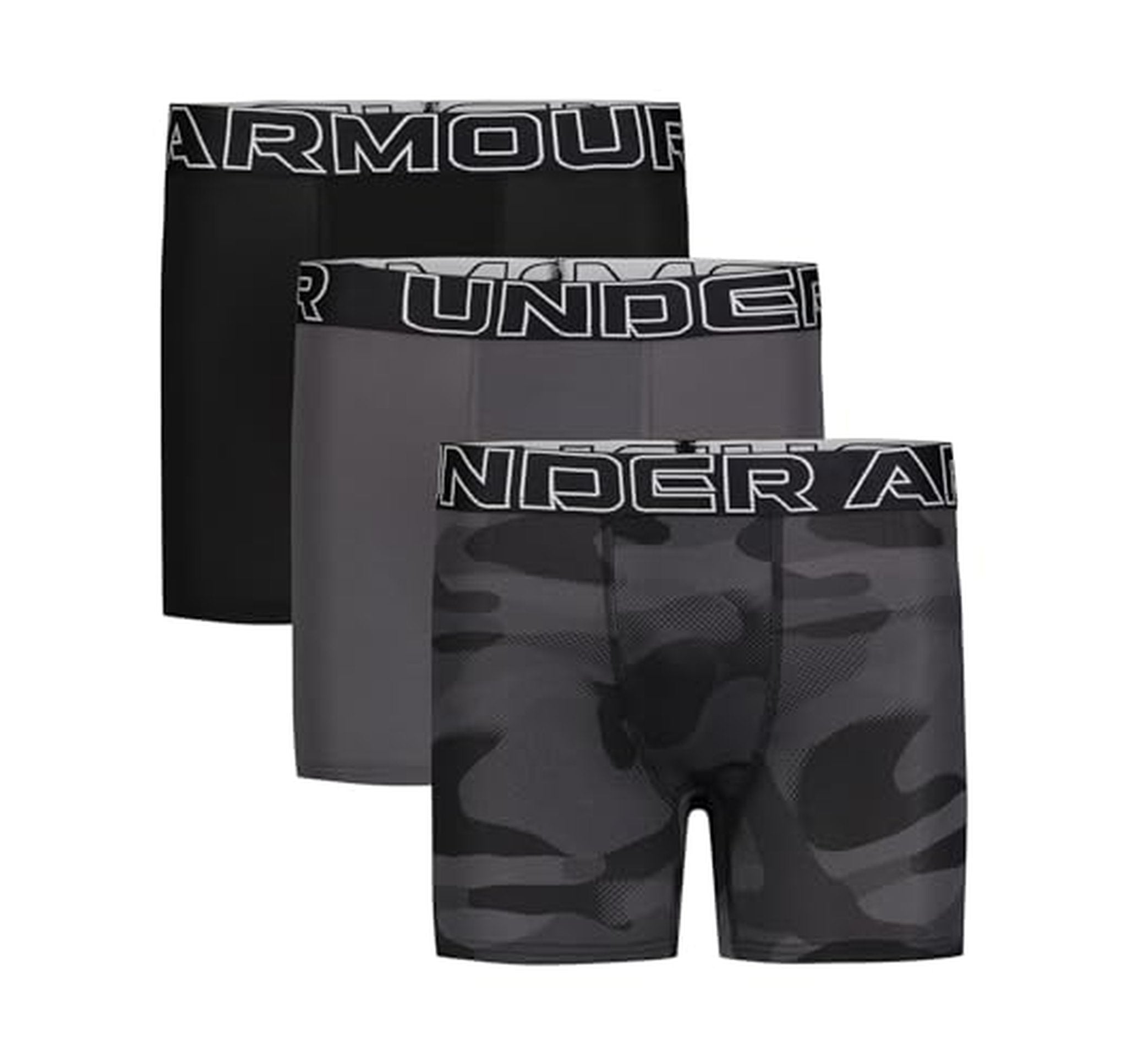 3 Pack Under Armour Boys Performance Boxer Briefs