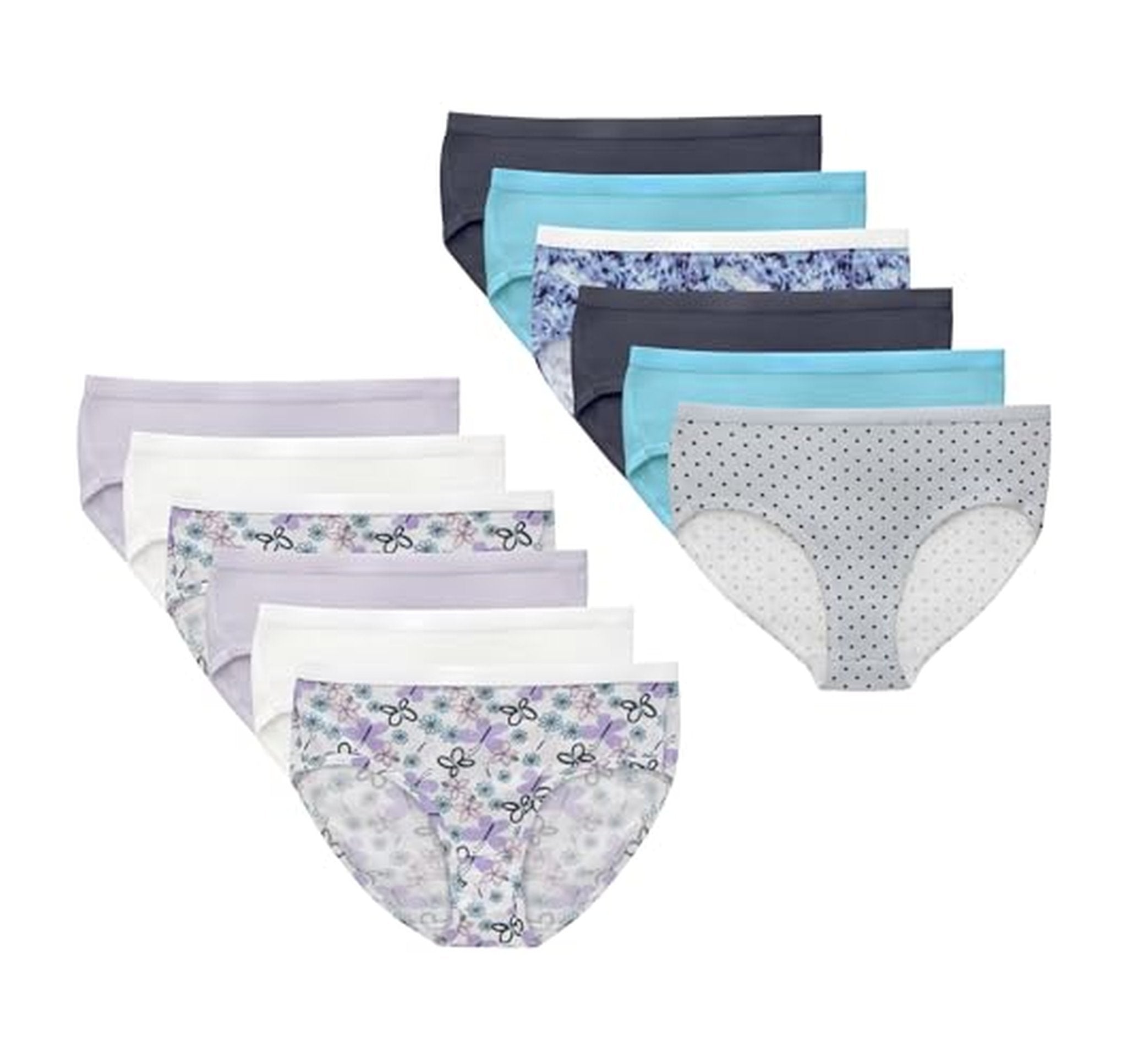 12 Pack Hanes Girls Stretch Cotton Brief Underwear