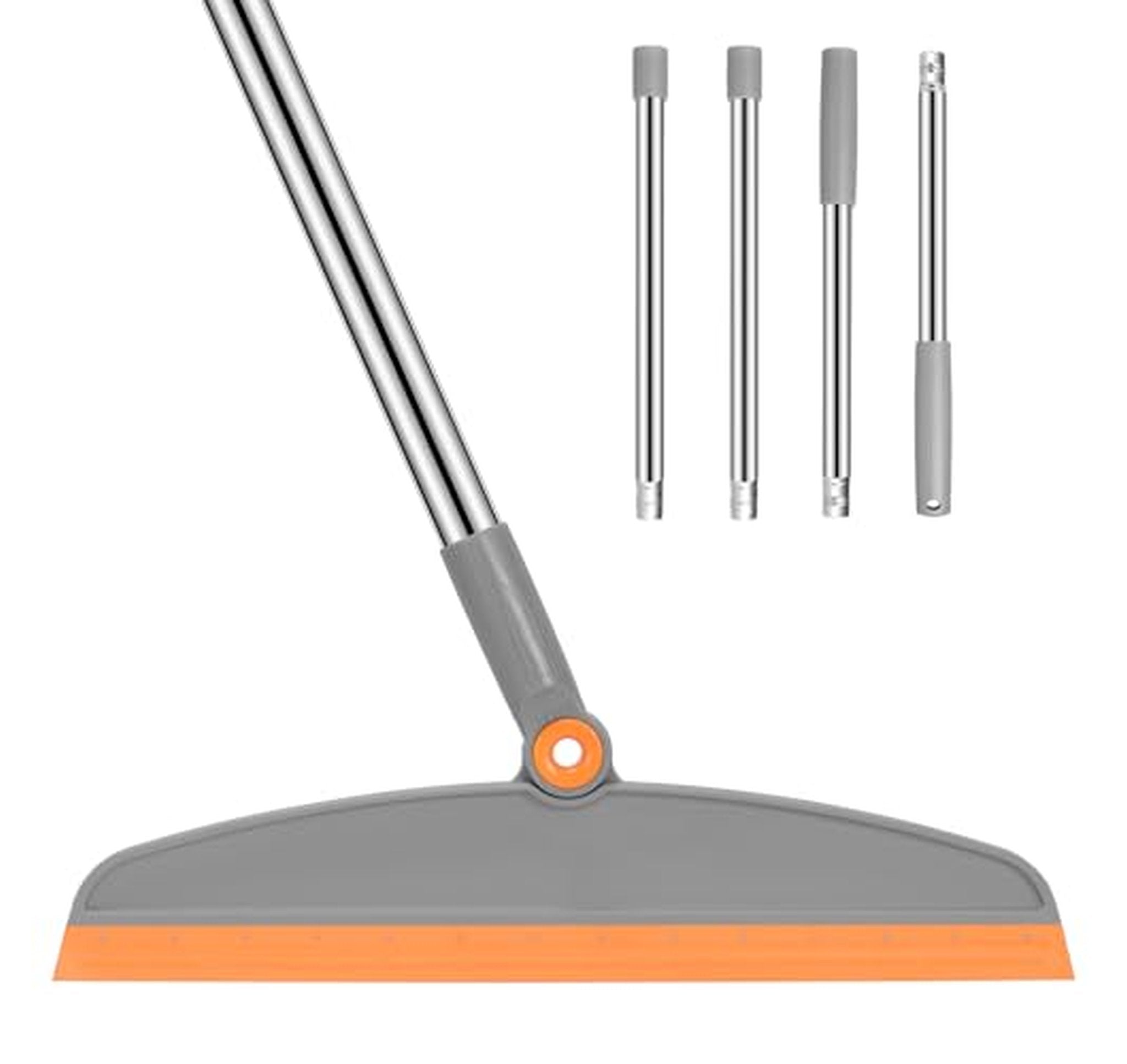Silicone Floor Squeegee Broom with Long Handle