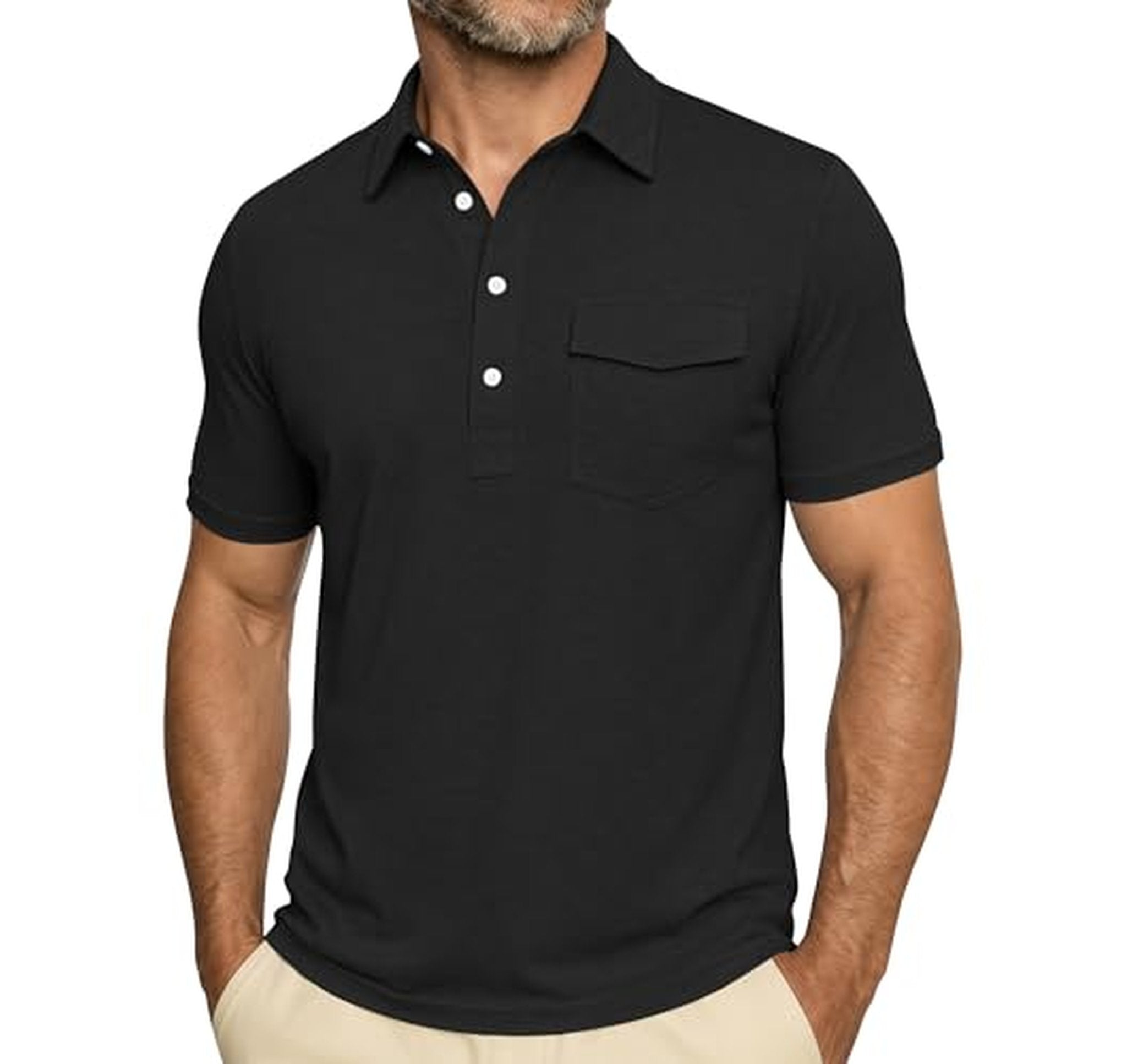 Stretch Quick Dry Golf Polo Shirt (4 Colors)