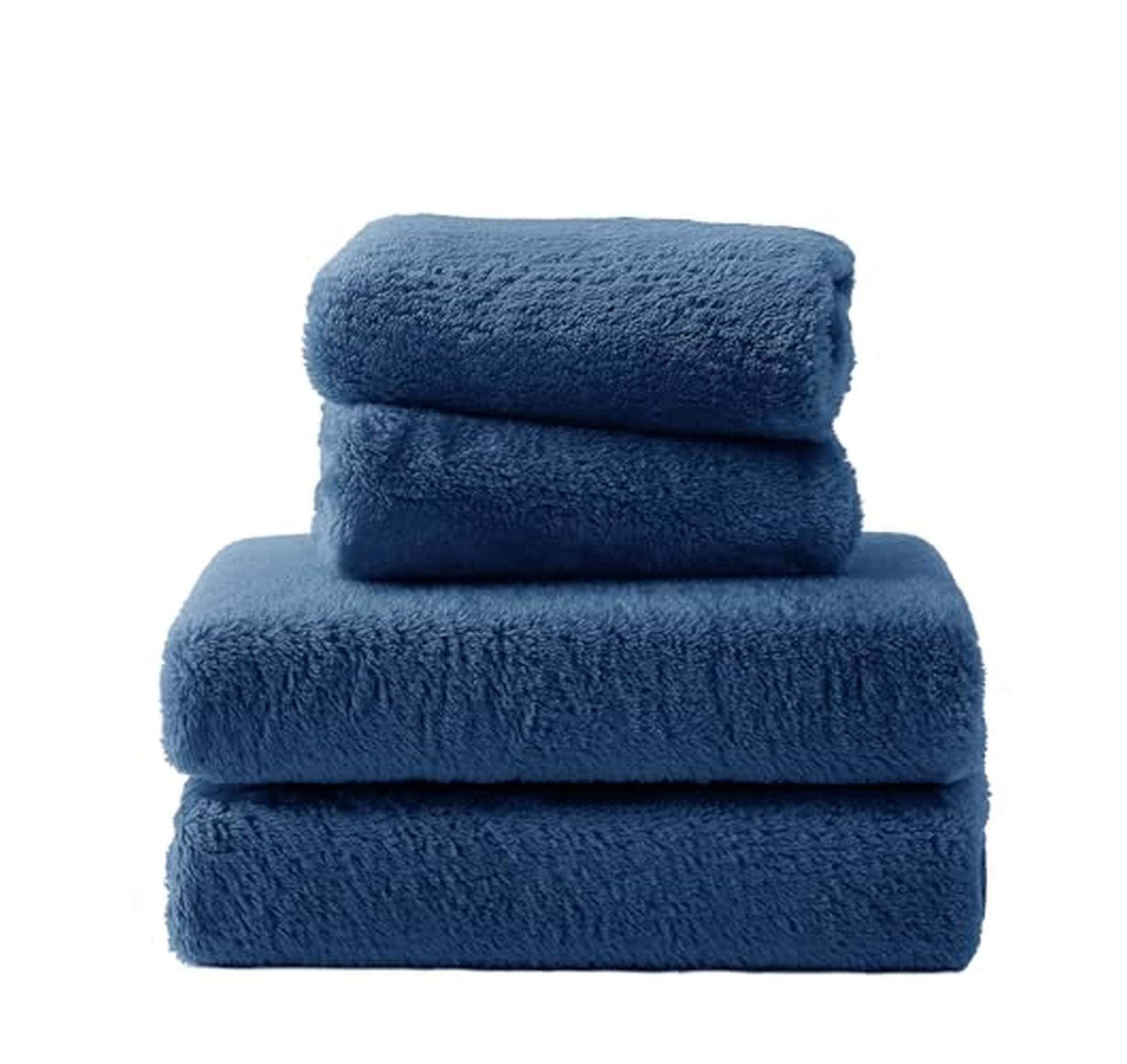 Plush Fleece Deep Pocket King Fitted Sheet Set