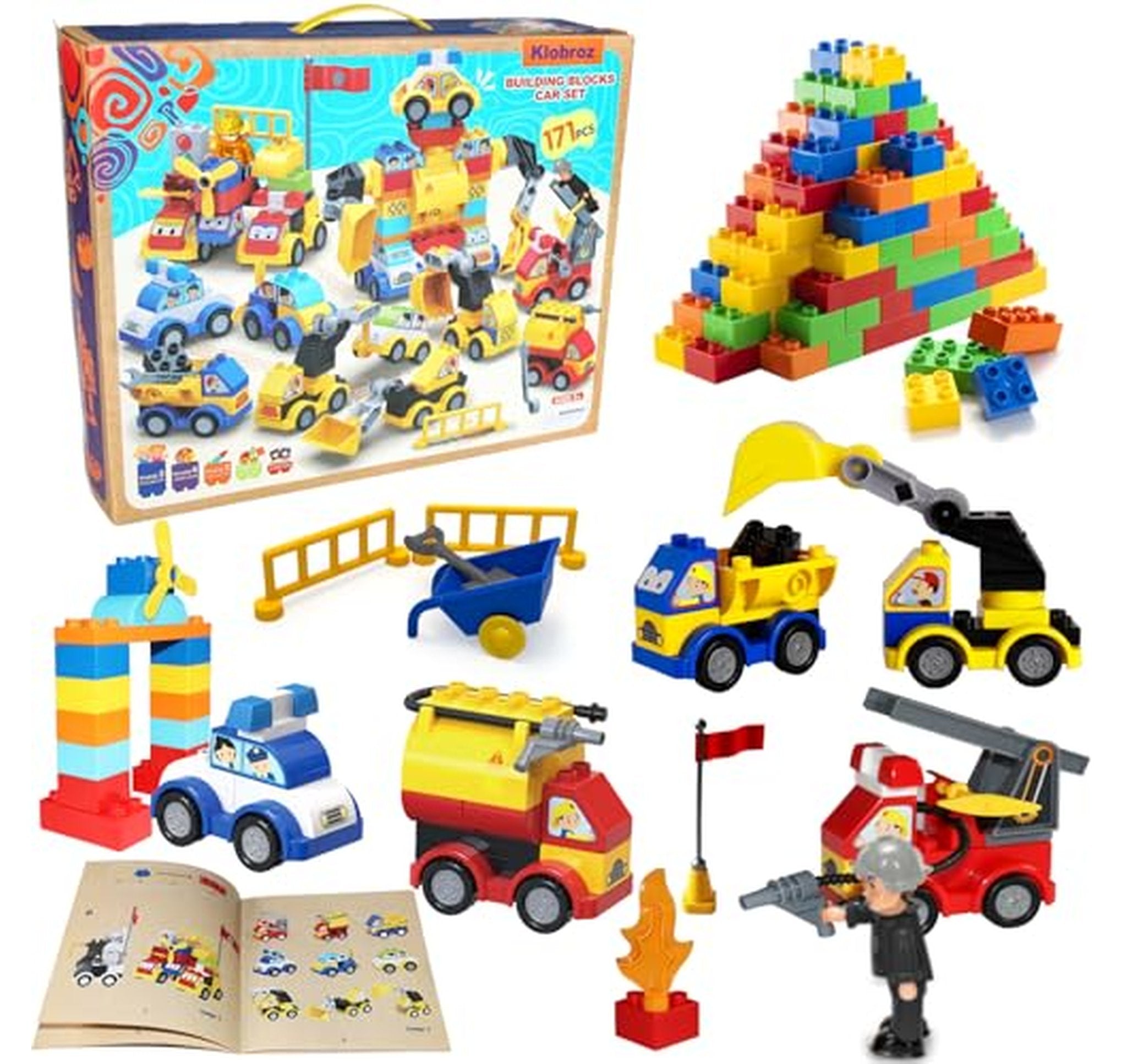 171 Piece Large Building Blocks Car Set