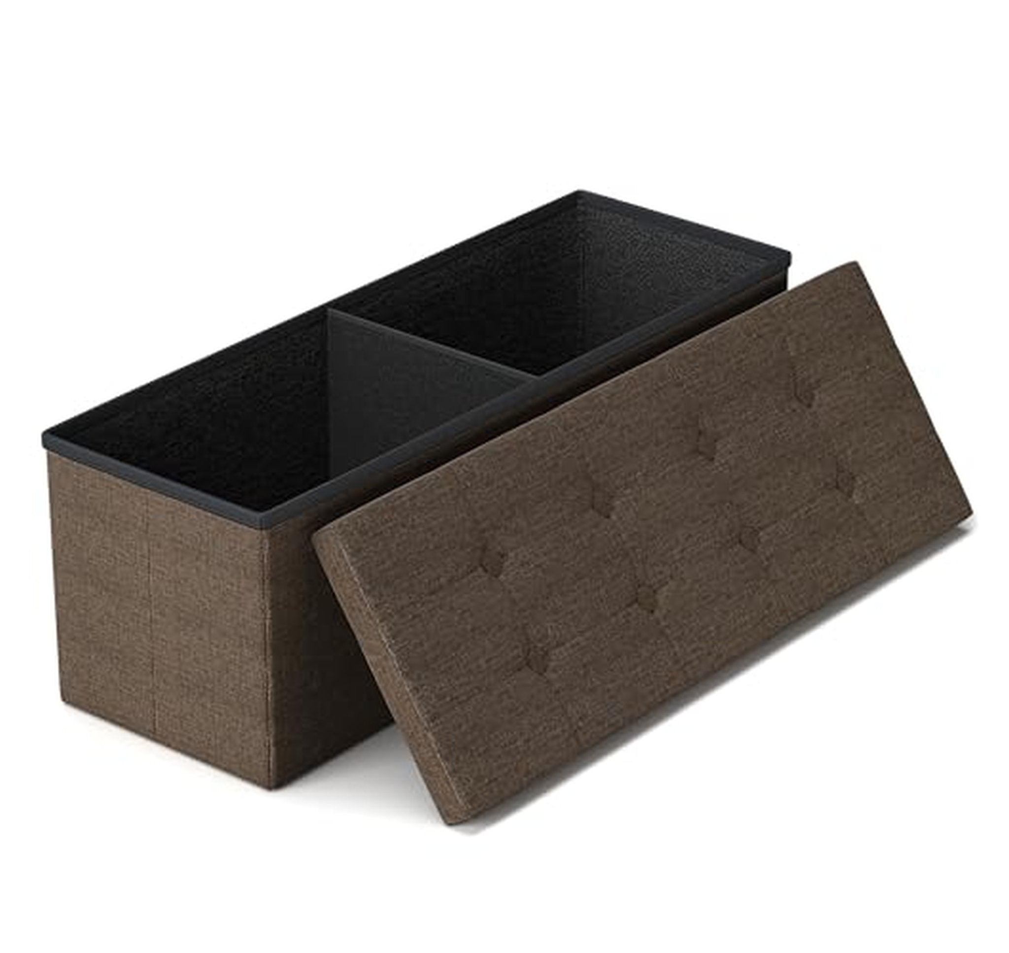 43-Inch Folding Storage Ottoman Bench Chest