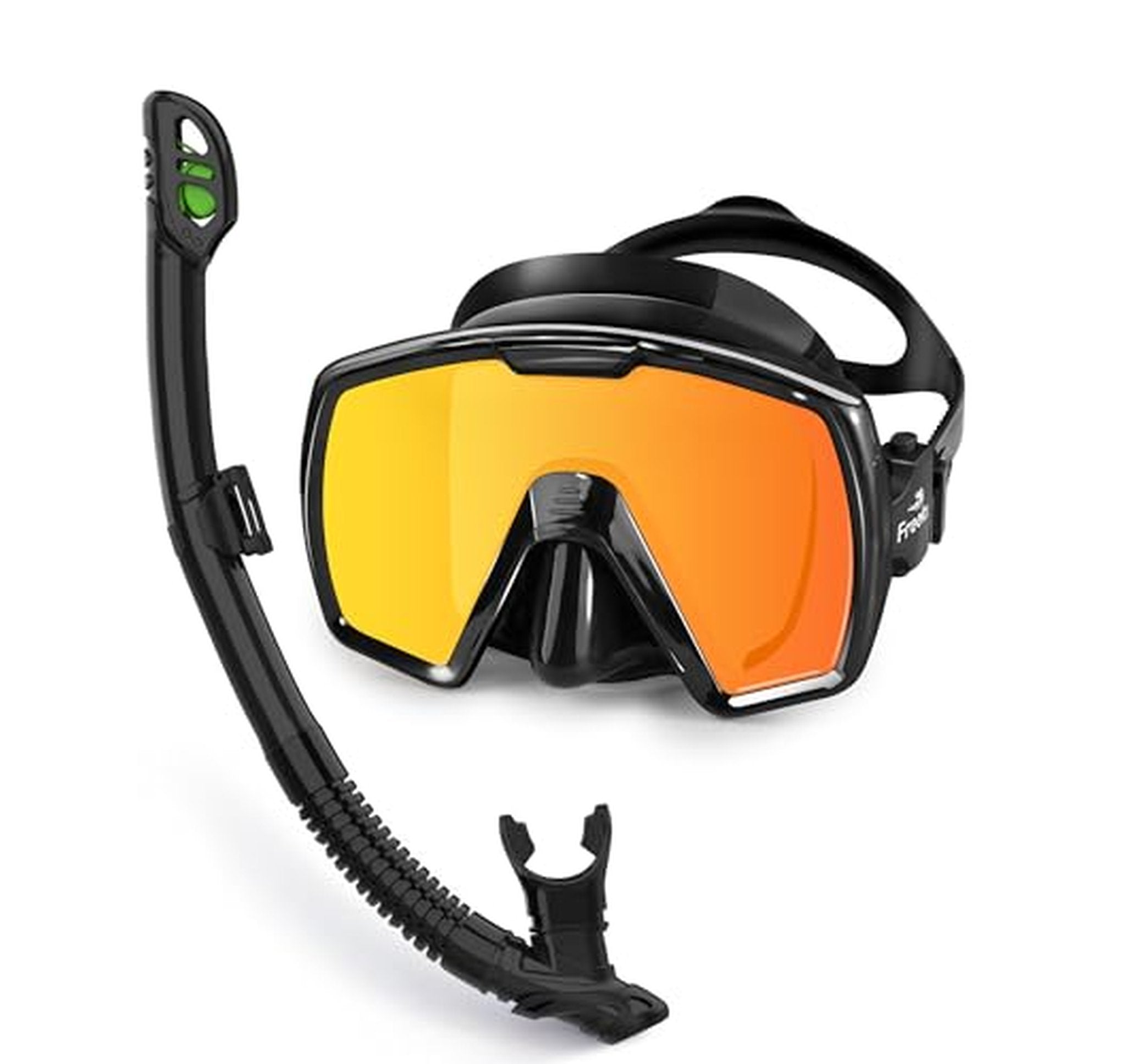 Dry Snorkel Set with Anti-Fog Diving Mask