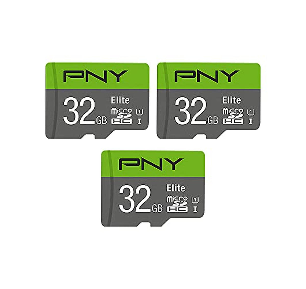 3 Pack PNY 32GB UHS-I microSDHC Memory Cards