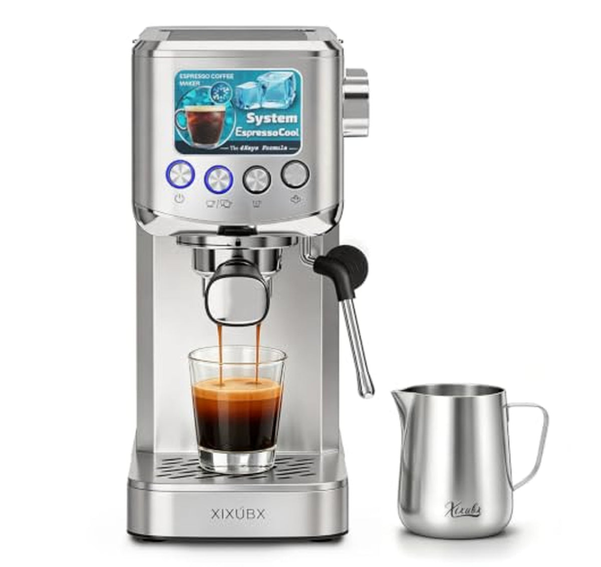 Cold Brew Espresso Maker with Milk Frother