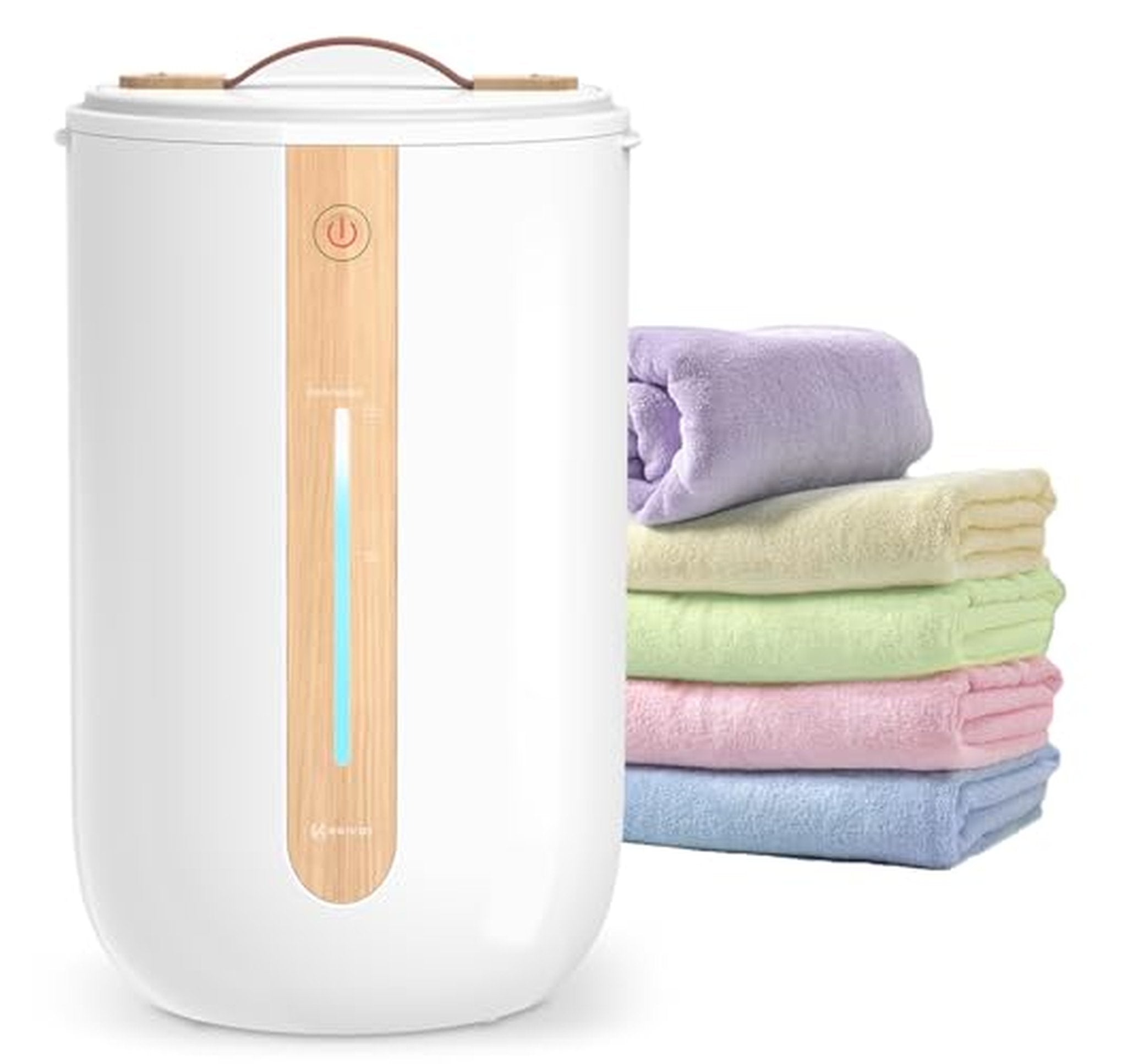 Large Bucket Bathroom Towel Warmer with Auto Shutoff