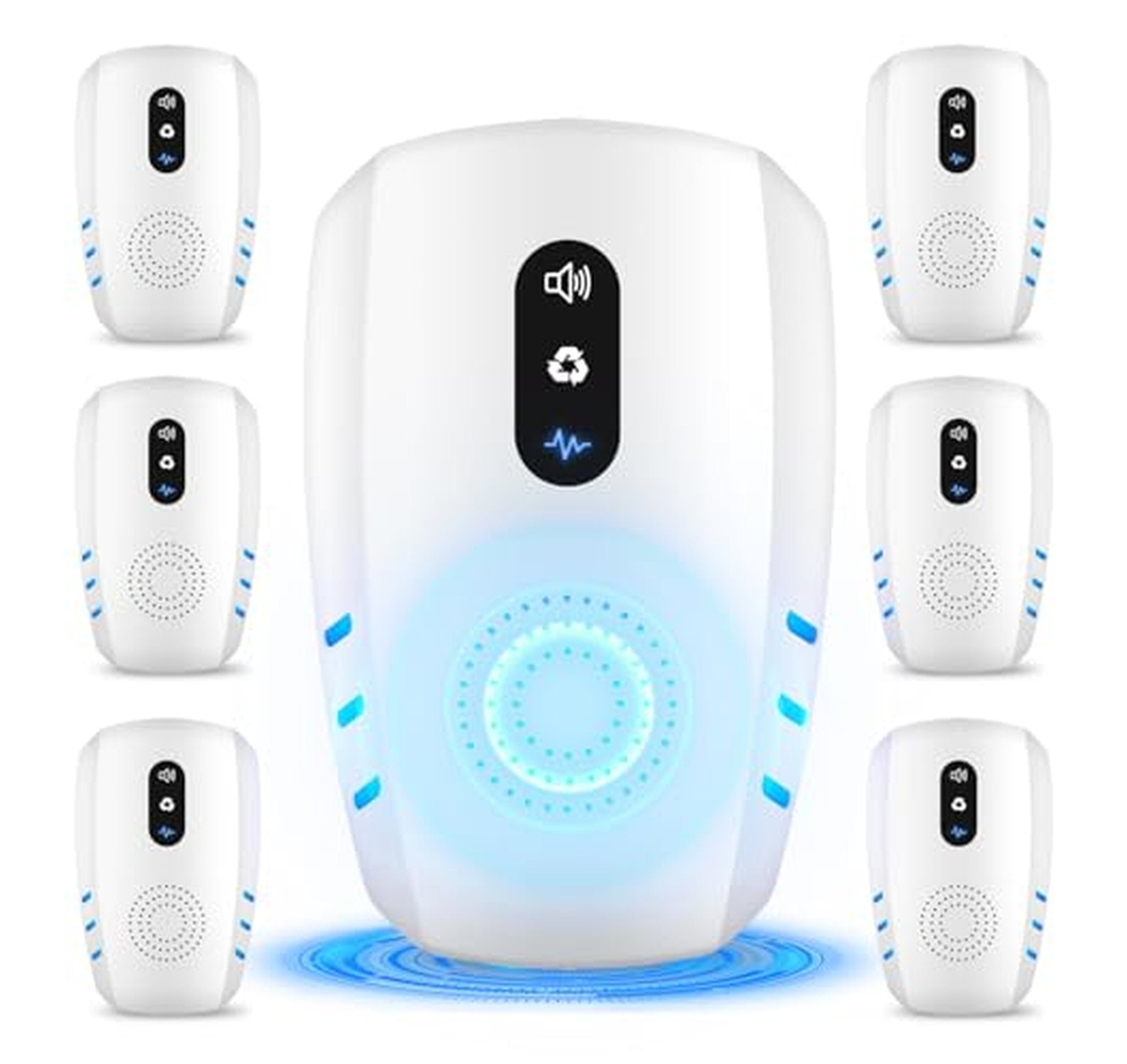 6 Pack Ultrasonic Indoor Pest Repellent Plug Ins