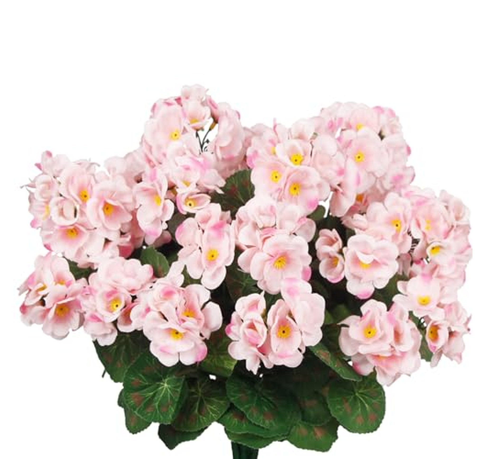 8 Pack UV Resistant Artificial Geranium Bushes