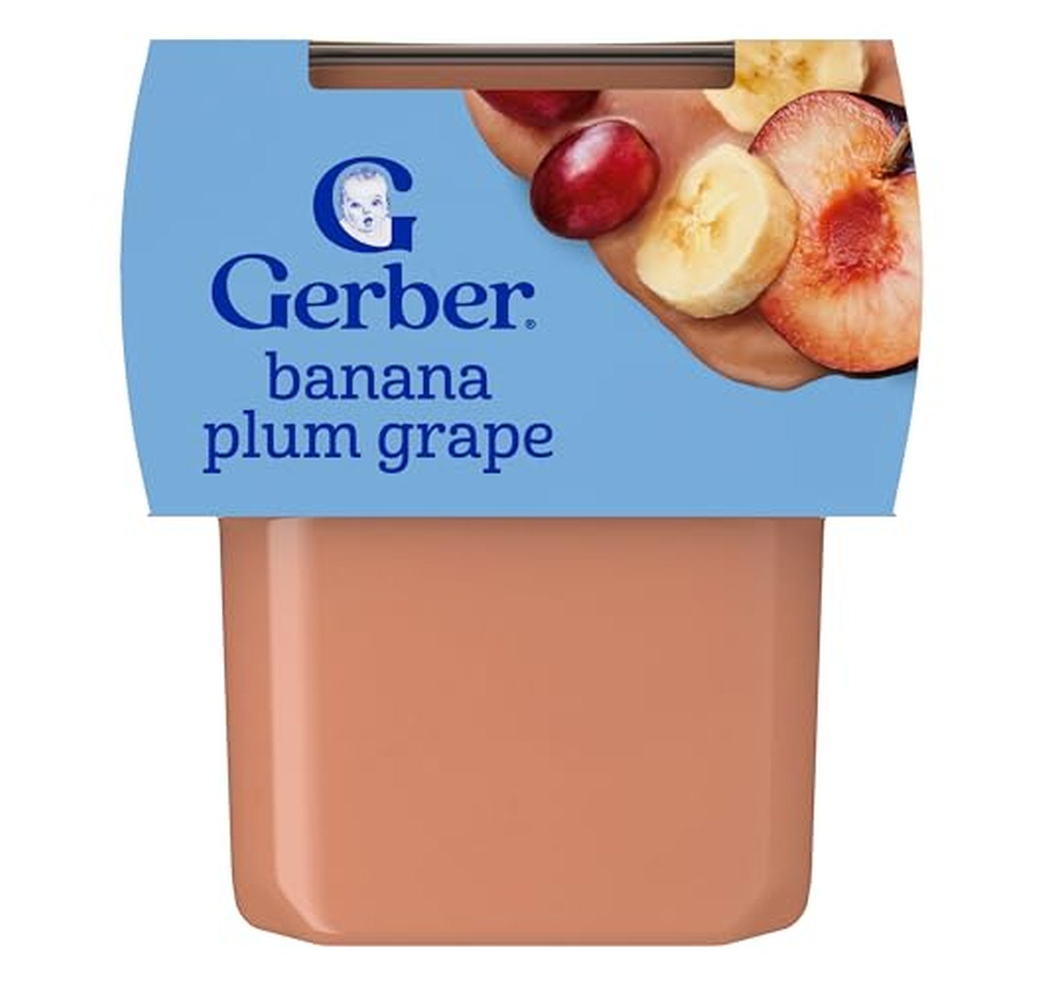16 Pack Gerber Stage 2 Banana Plum Grape Baby Food