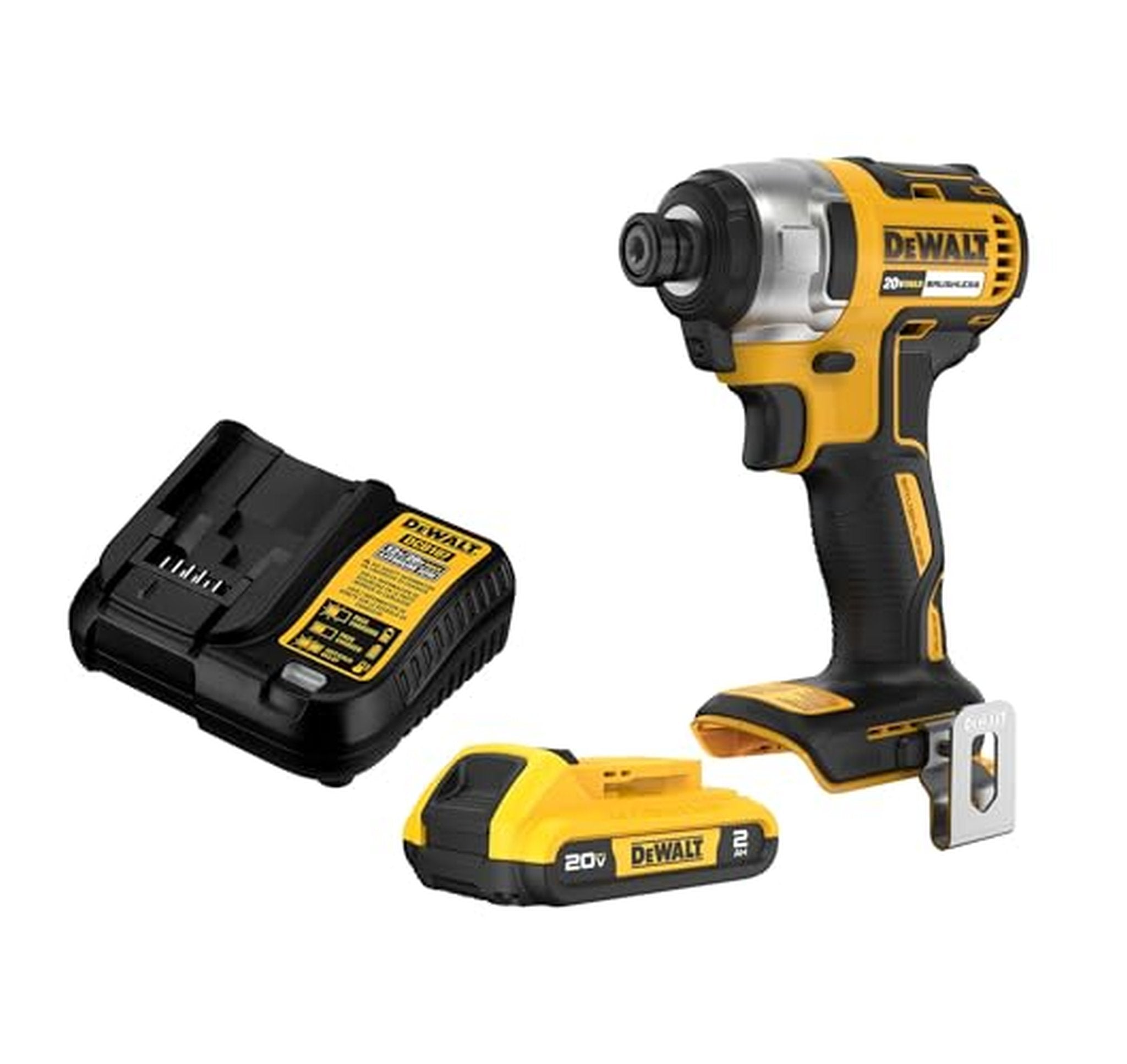 DEWALT 20V MAX Cordless 1/4-Inch Impact Driver Kit